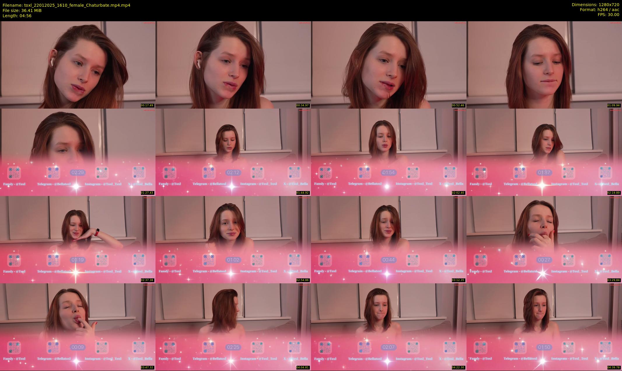 toxl — 5 minute Chaturbate female cam show recording, 720p, Jan 22, 2025