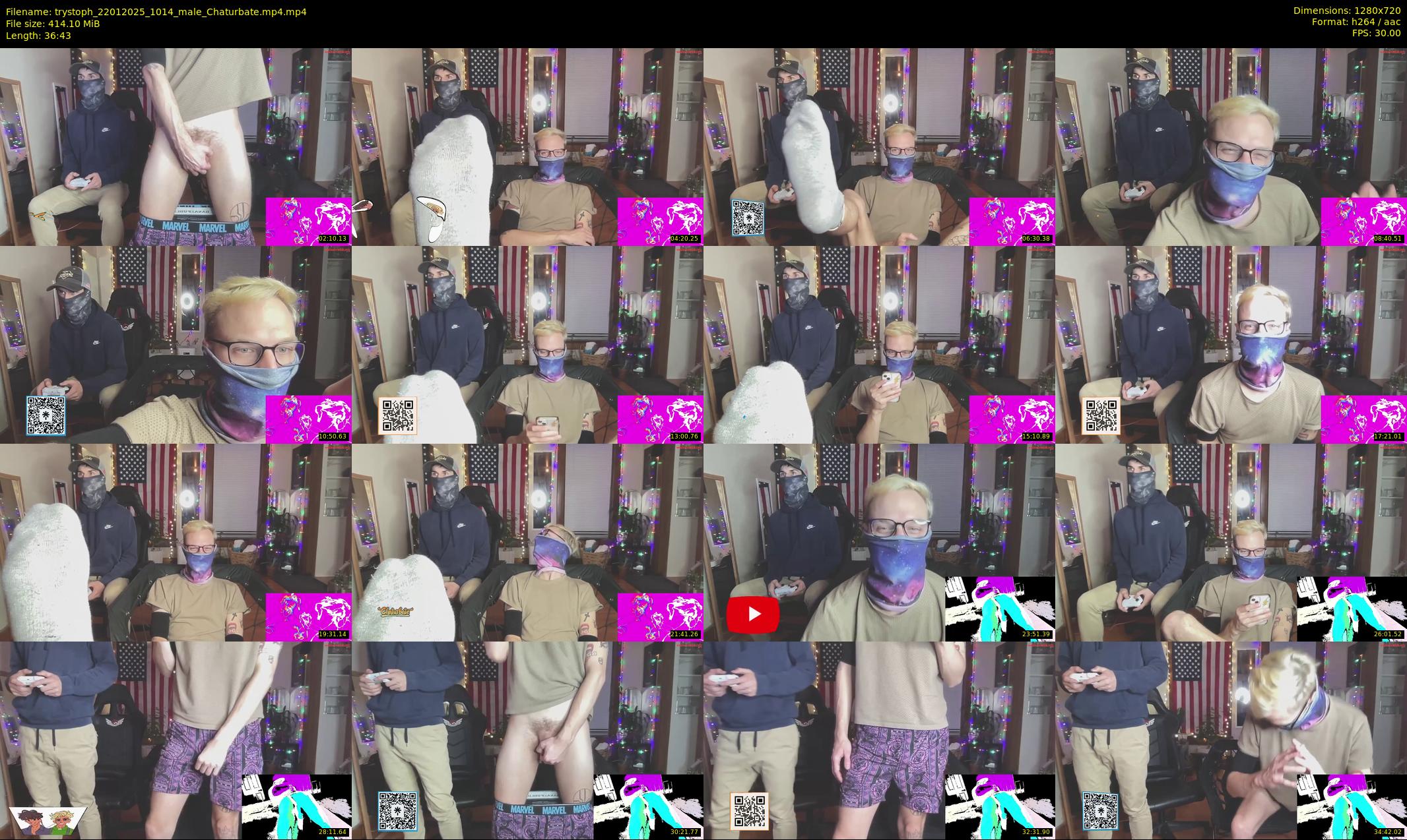 trystoph — 37 minute Chaturbate male cam show recording, 720p, Jan 22, 2025