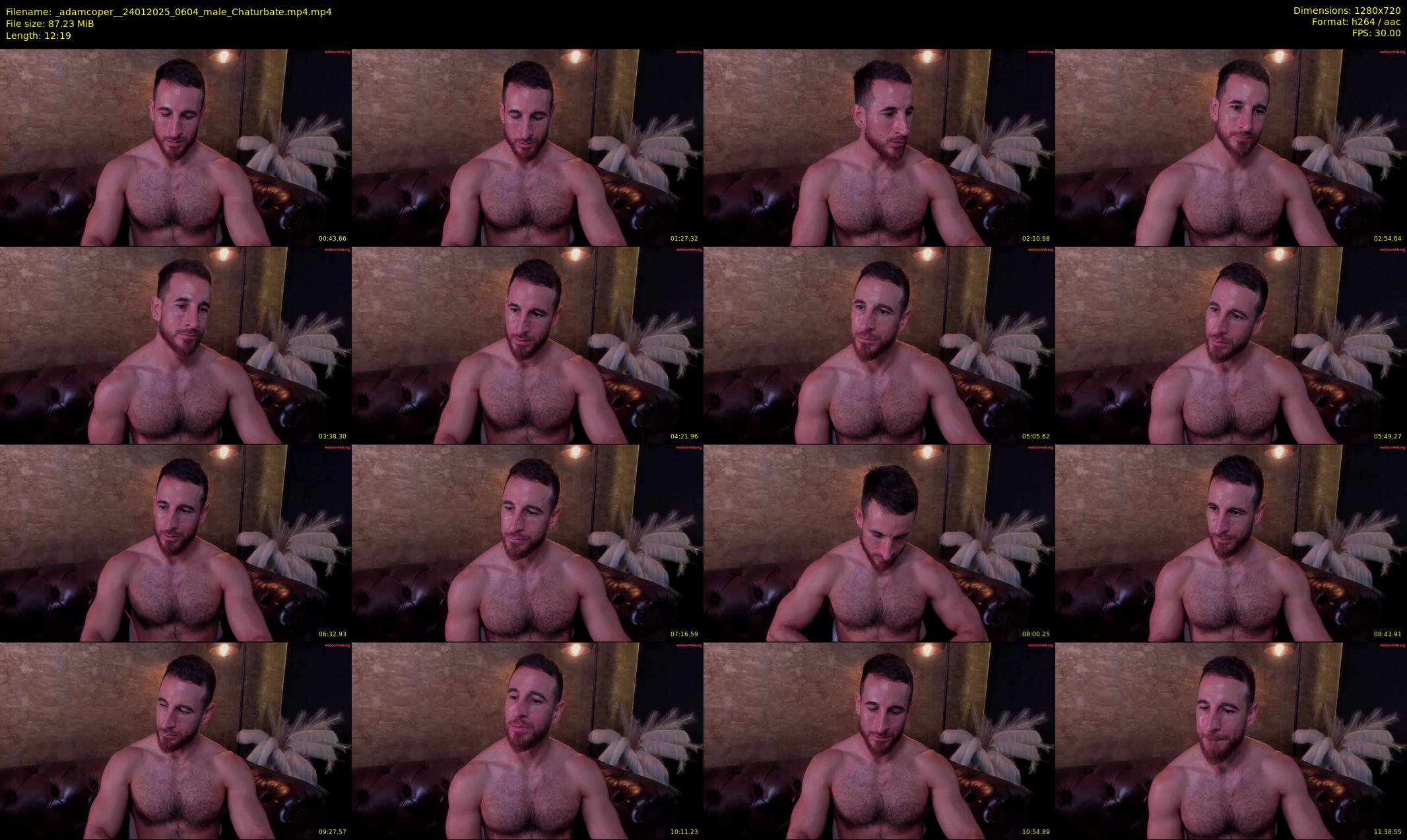 _adamcoper_ — 13 minute Chaturbate male cam show recording, 720p, Jan 24, 2025
