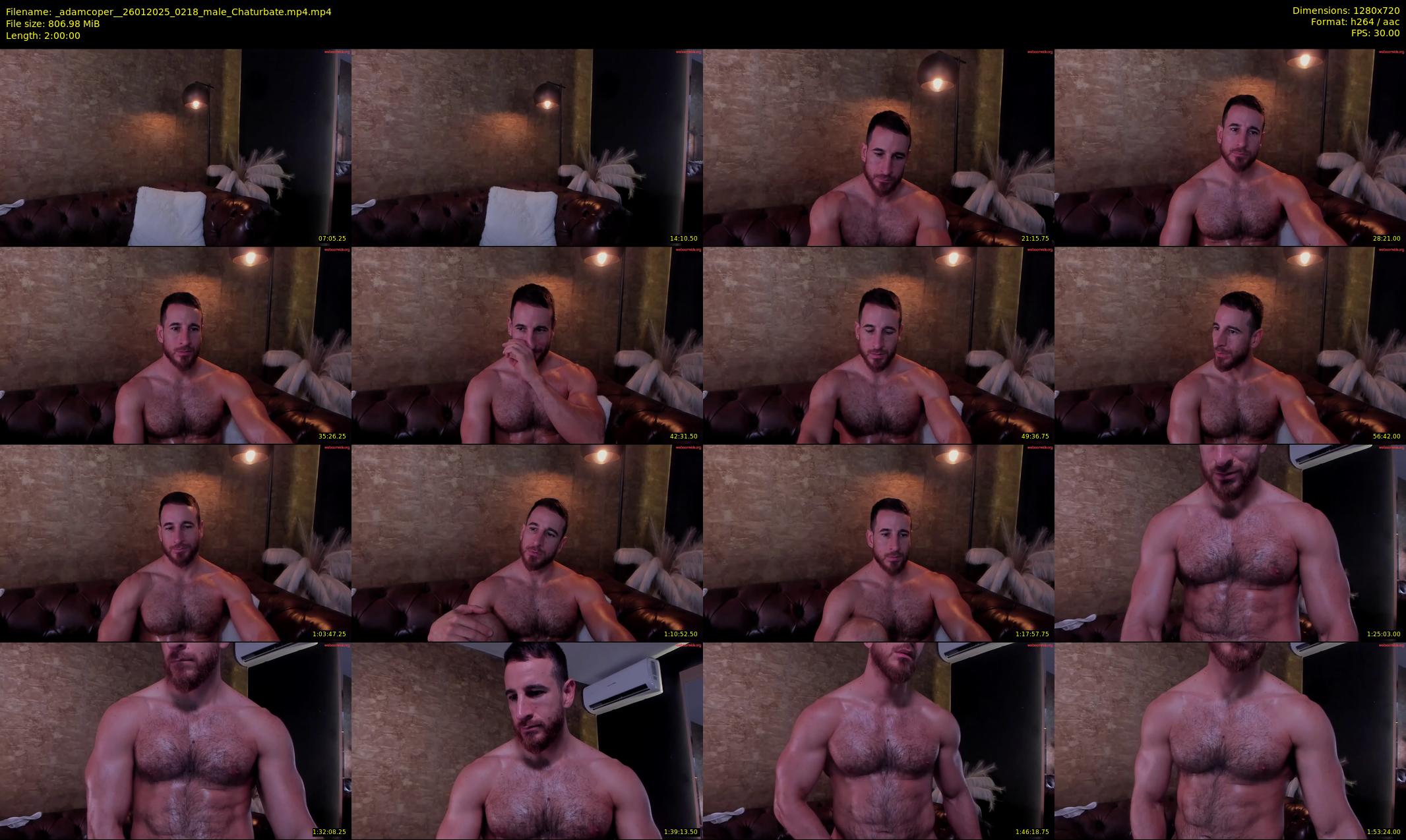 _adamcoper_ — 120 minute Chaturbate male cam show recording, 720p, Jan 26, 2025