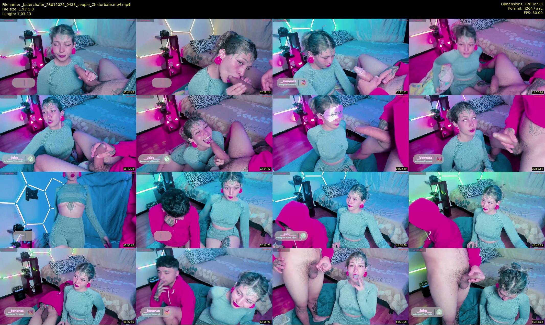 _baterchatur — 64 minute Chaturbate couple cam show recording, 720p, Jan 23, 2025