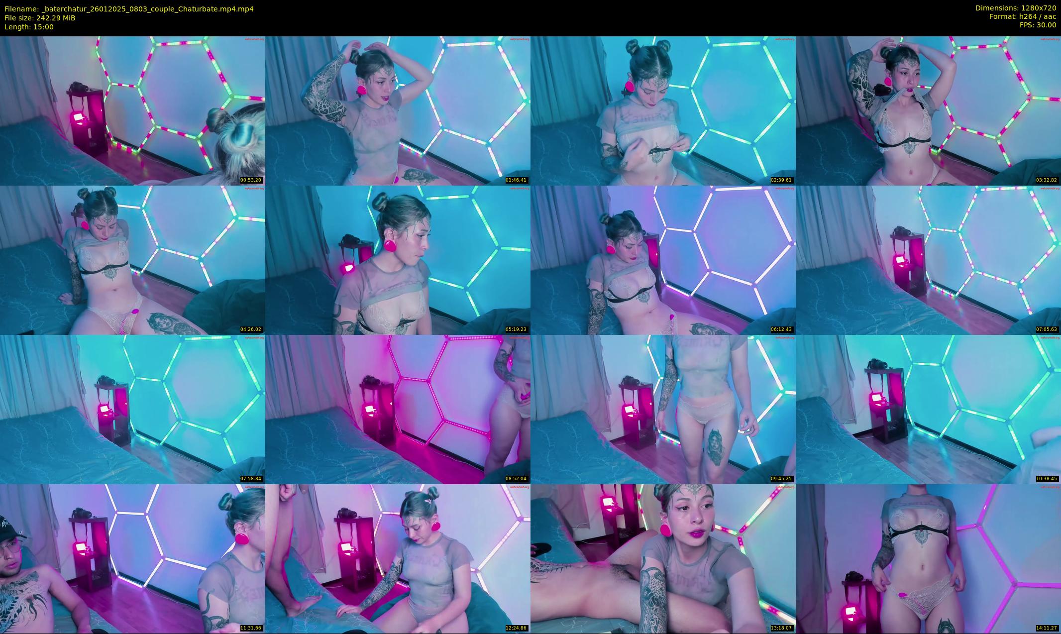 _baterchatur — 15 minute Chaturbate couple cam show recording, 720p, Jan 26, 2025