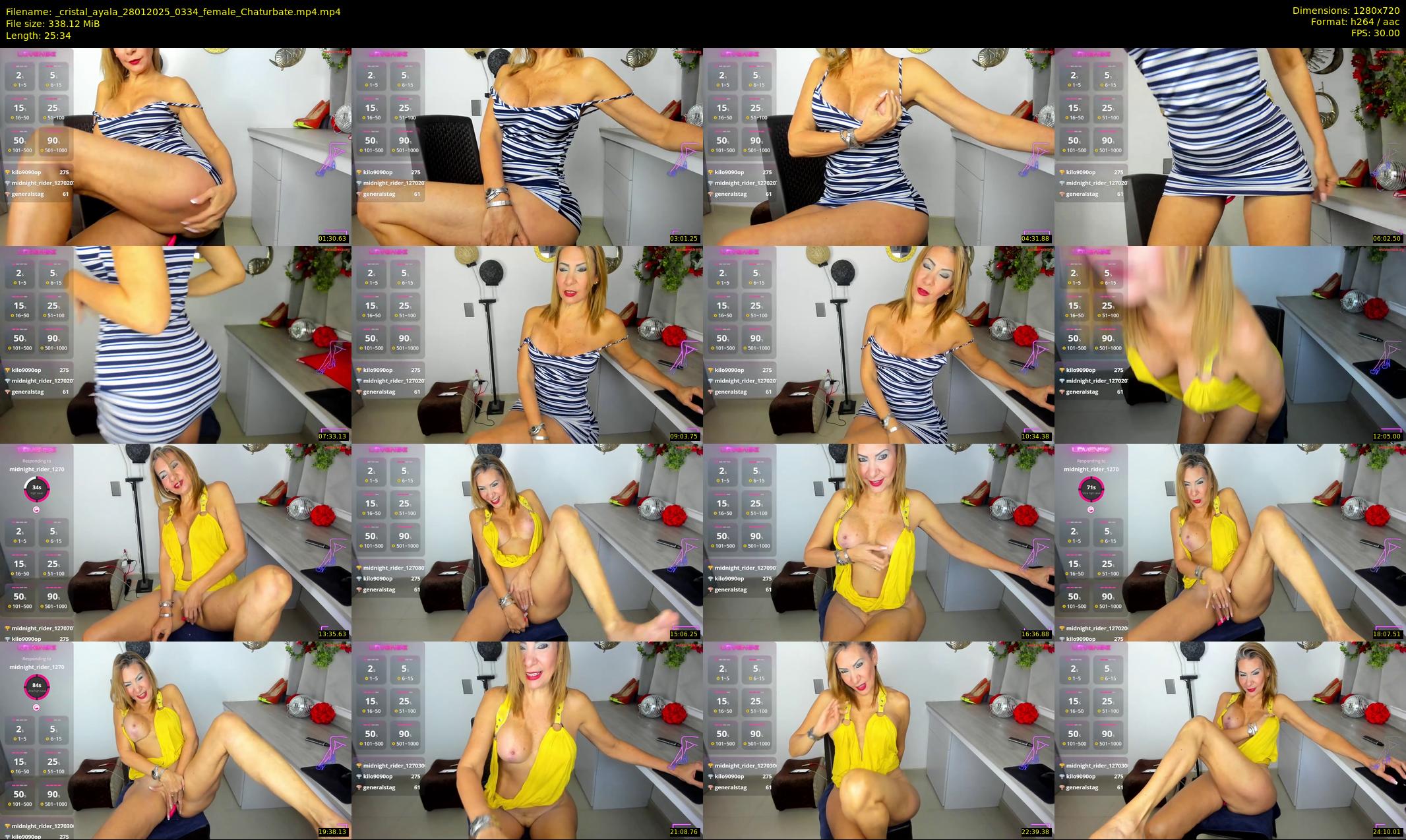 _cristal_ayala — 26 minute Chaturbate female cam show recording, 720p, Jan 28, 2025