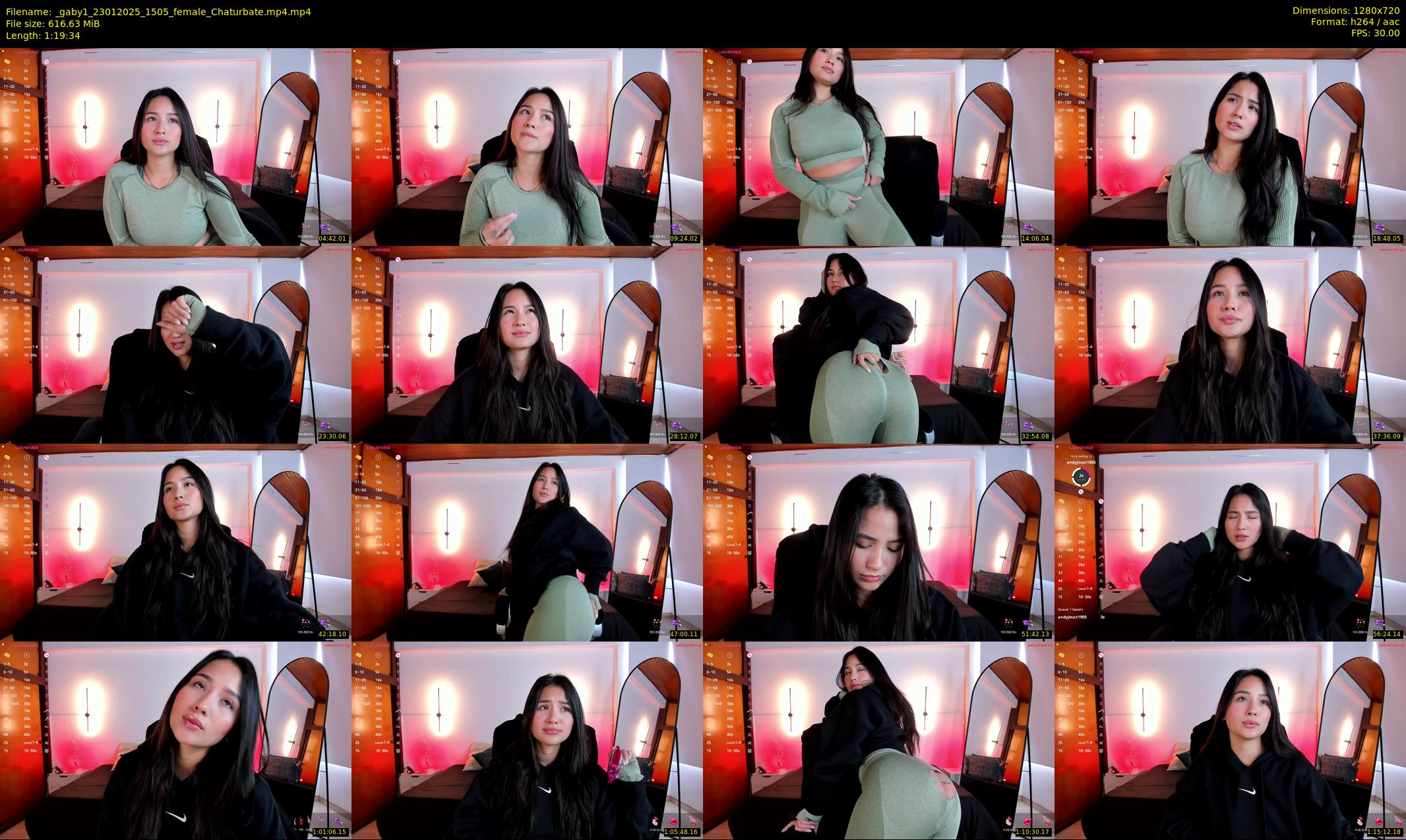_gaby1 — 80 minute Chaturbate female cam show recording, 720p, Jan 23, 2025