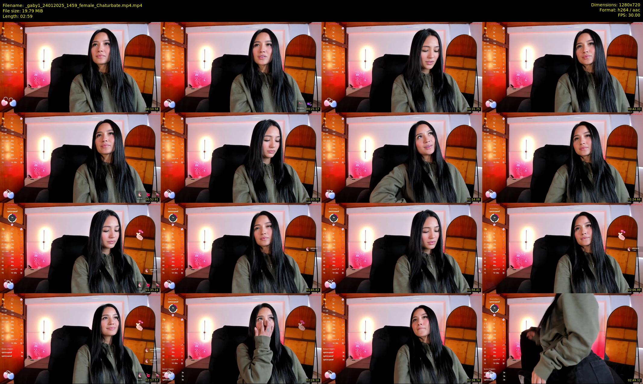 _gaby1 — 3 minute Chaturbate female cam show recording, 720p, Jan 24, 2025