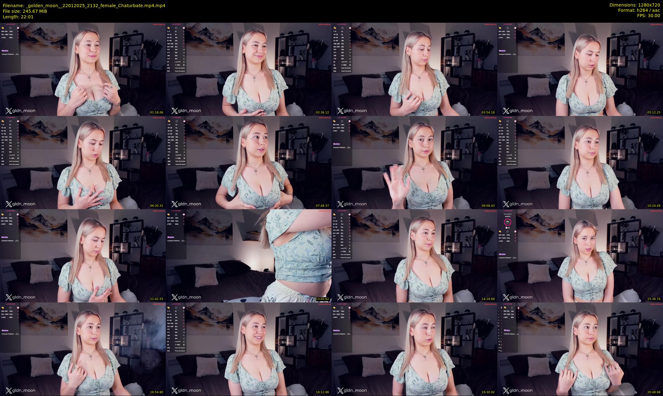 _golden_moon_ — 23 minute Chaturbate female cam show recording, 720p, Jan 22, 2025