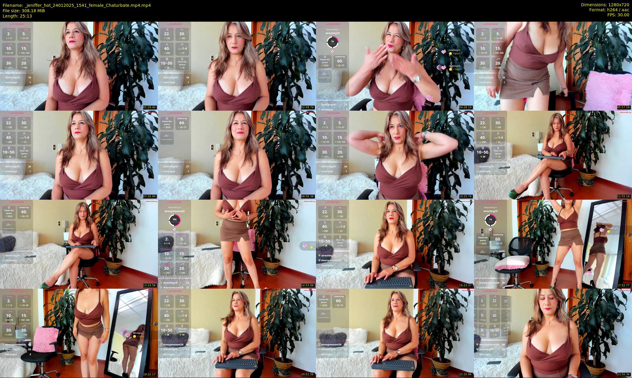 _jeniffer_hot — 26 minute Chaturbate female cam show recording, 720p, Jan 24, 2025