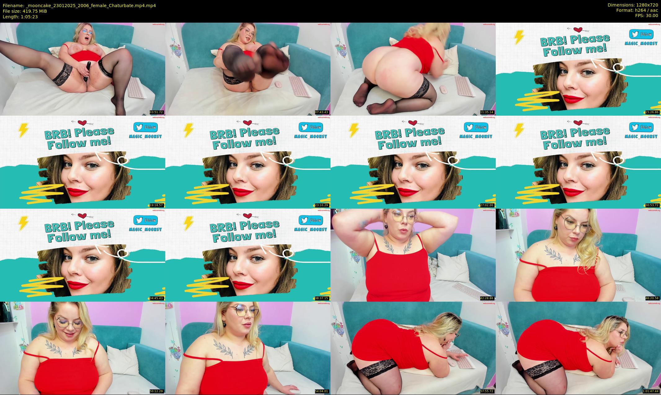 _mooncake — 66 minute Chaturbate female cam show recording, 720p, Jan 23, 2025