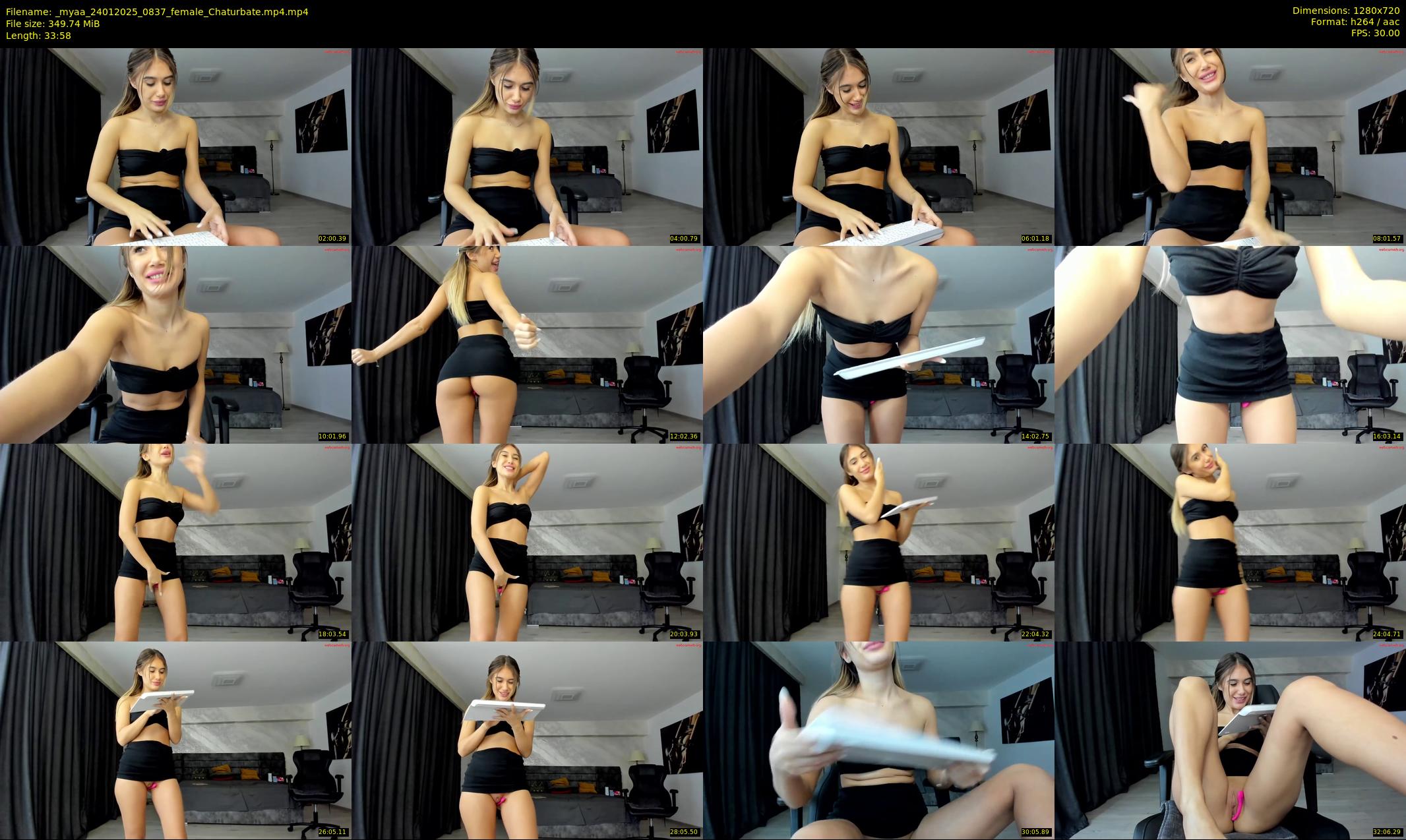 _myaa — 34 minute Chaturbate female cam show recording, 720p, Jan 24, 2025