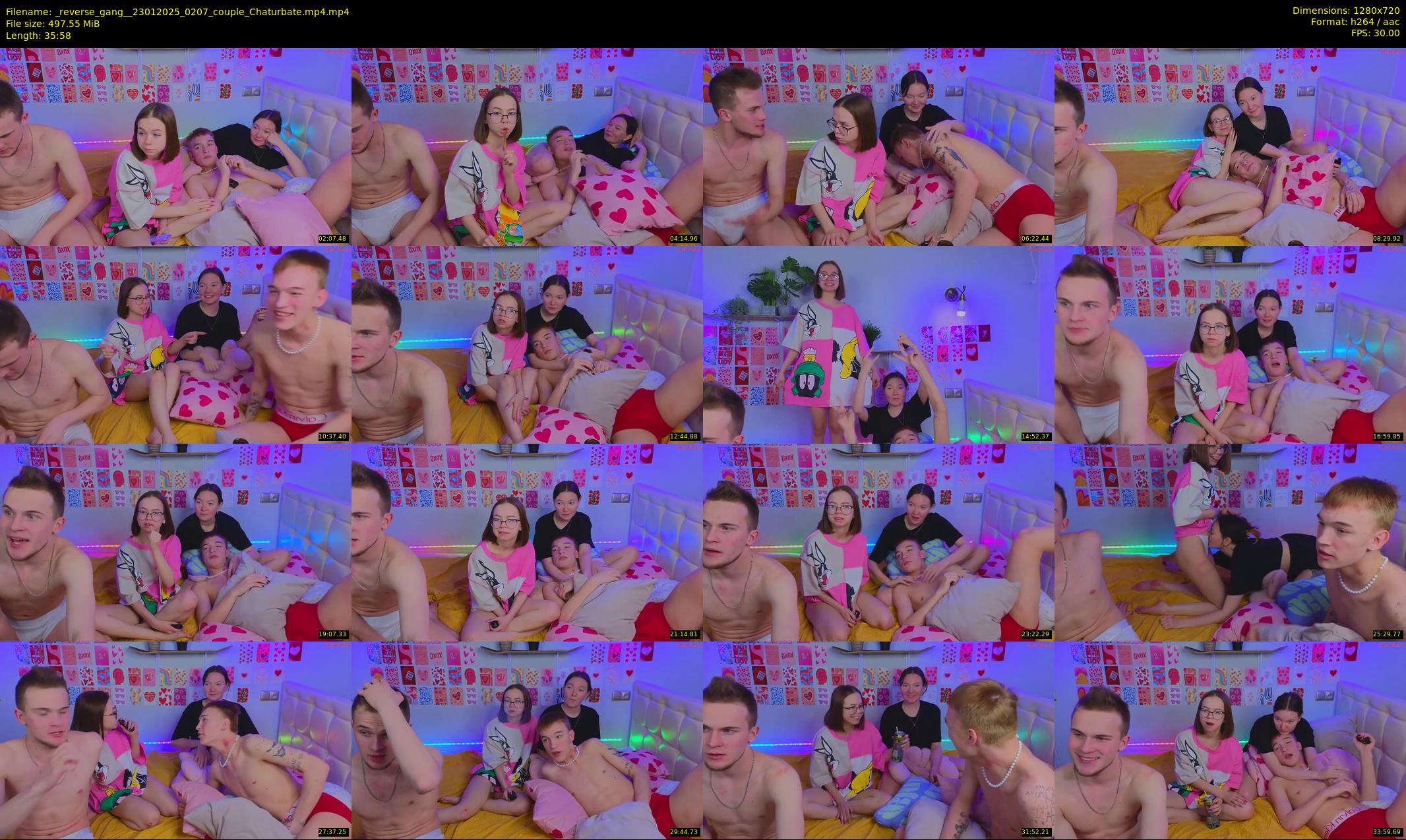 _reverse_gang_ — 36 minute Chaturbate couple cam show recording, 720p, Jan 23, 2025