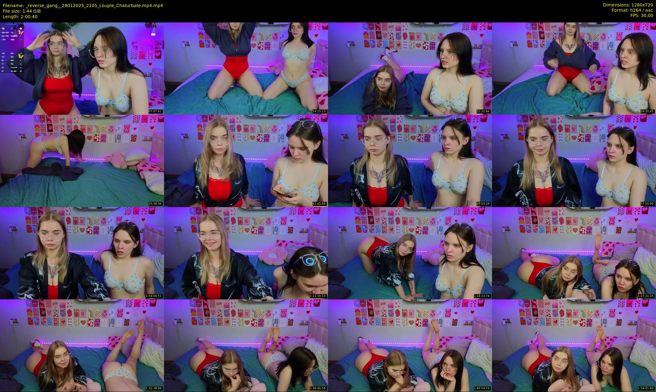 _reverse_gang_ — 121 minute Chaturbate couple cam show recording, 720p, Jan 28, 2025