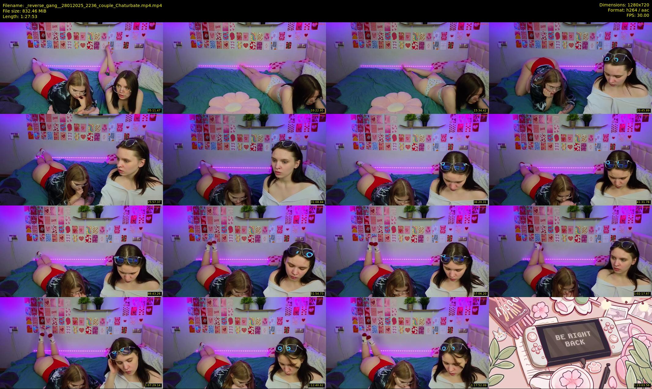 _reverse_gang_ — 88 minute Chaturbate couple cam show recording, 720p, Jan 28, 2025