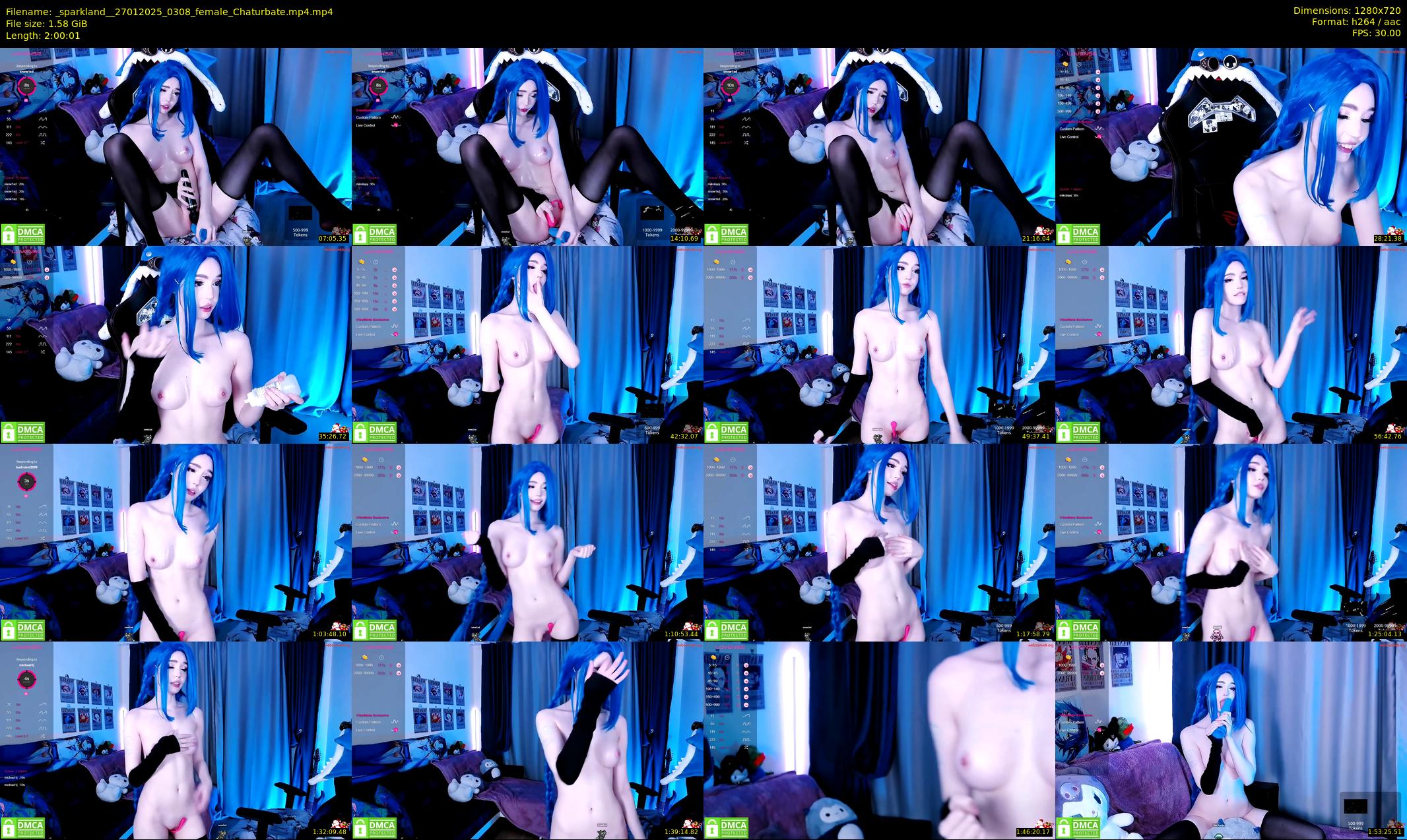 _sparkland_ — 121 minute Chaturbate female cam show recording, 720p, Jan 27, 2025