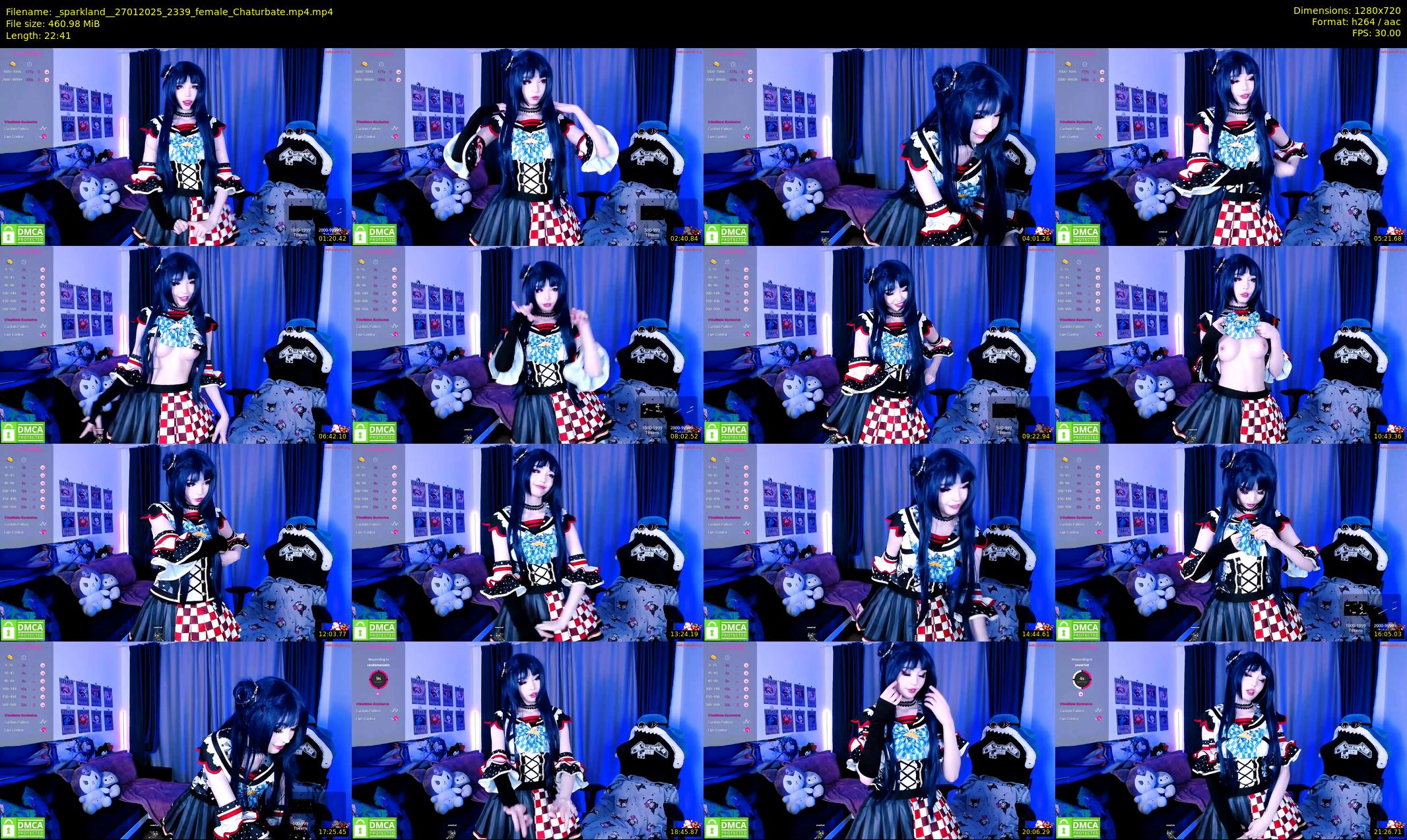 _sparkland_ — 23 minute Chaturbate female cam show recording, 720p, Jan 27, 2025