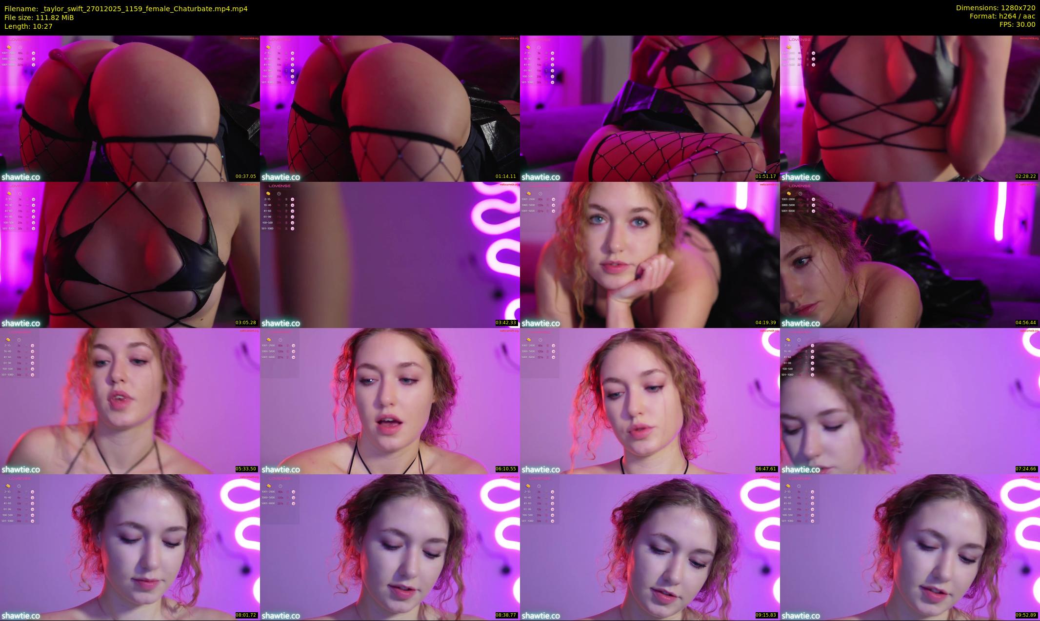 _taylor_swift — 11 minute Chaturbate female cam show recording, 720p, Jan 27, 2025