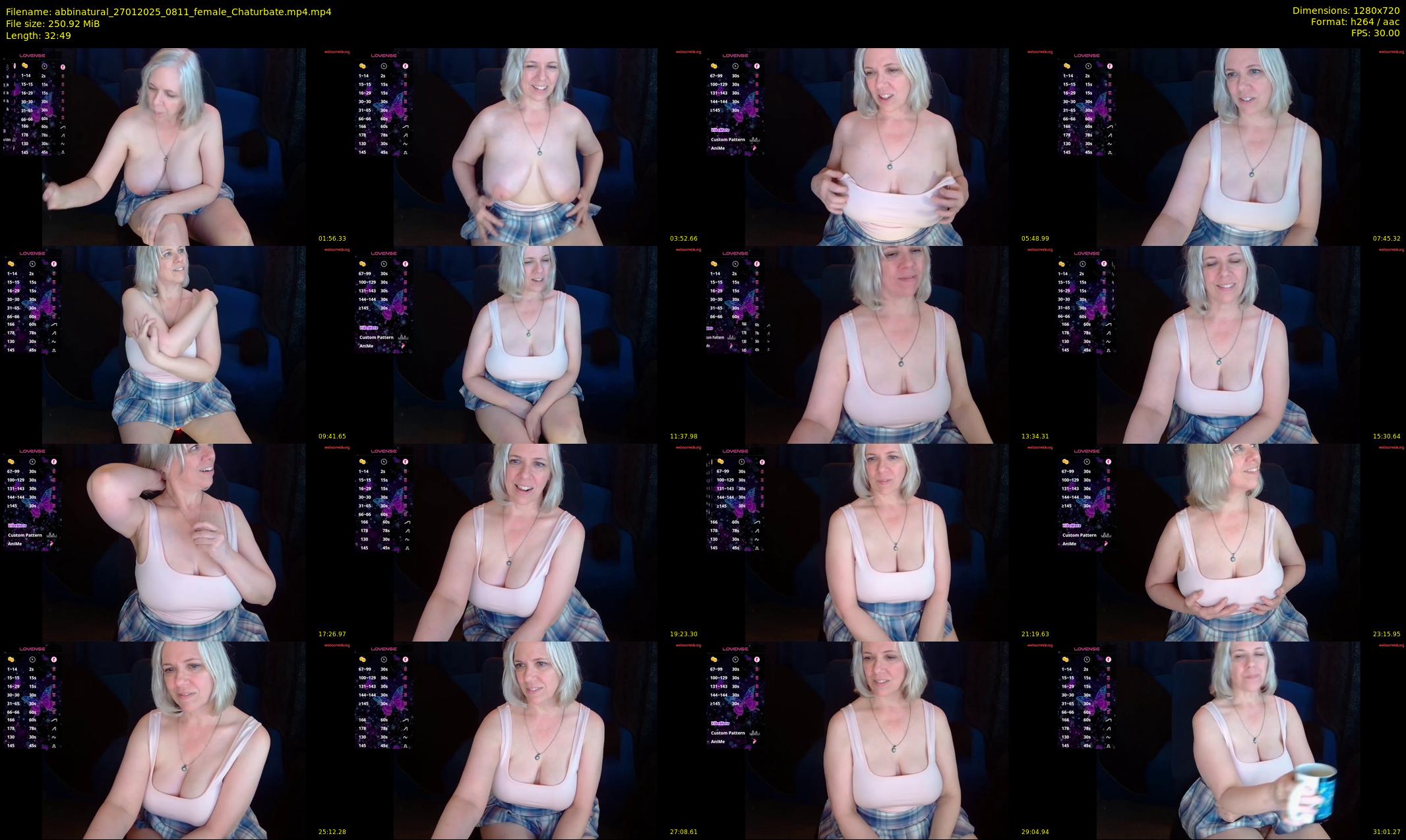 abbinatural — 33 minute Chaturbate female cam show recording, 720p, Jan 27, 2025