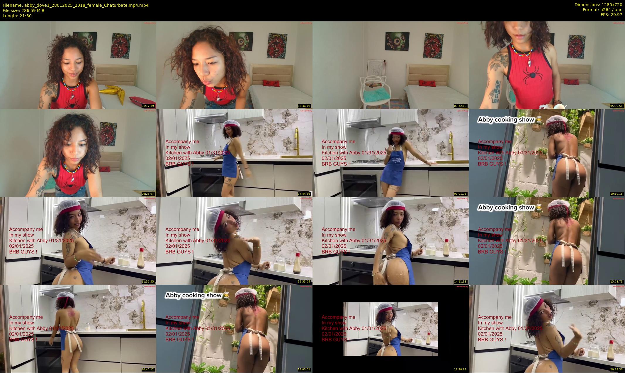 abby_dove1 — 22 minute Chaturbate female cam show recording, 720p, Jan 28, 2025