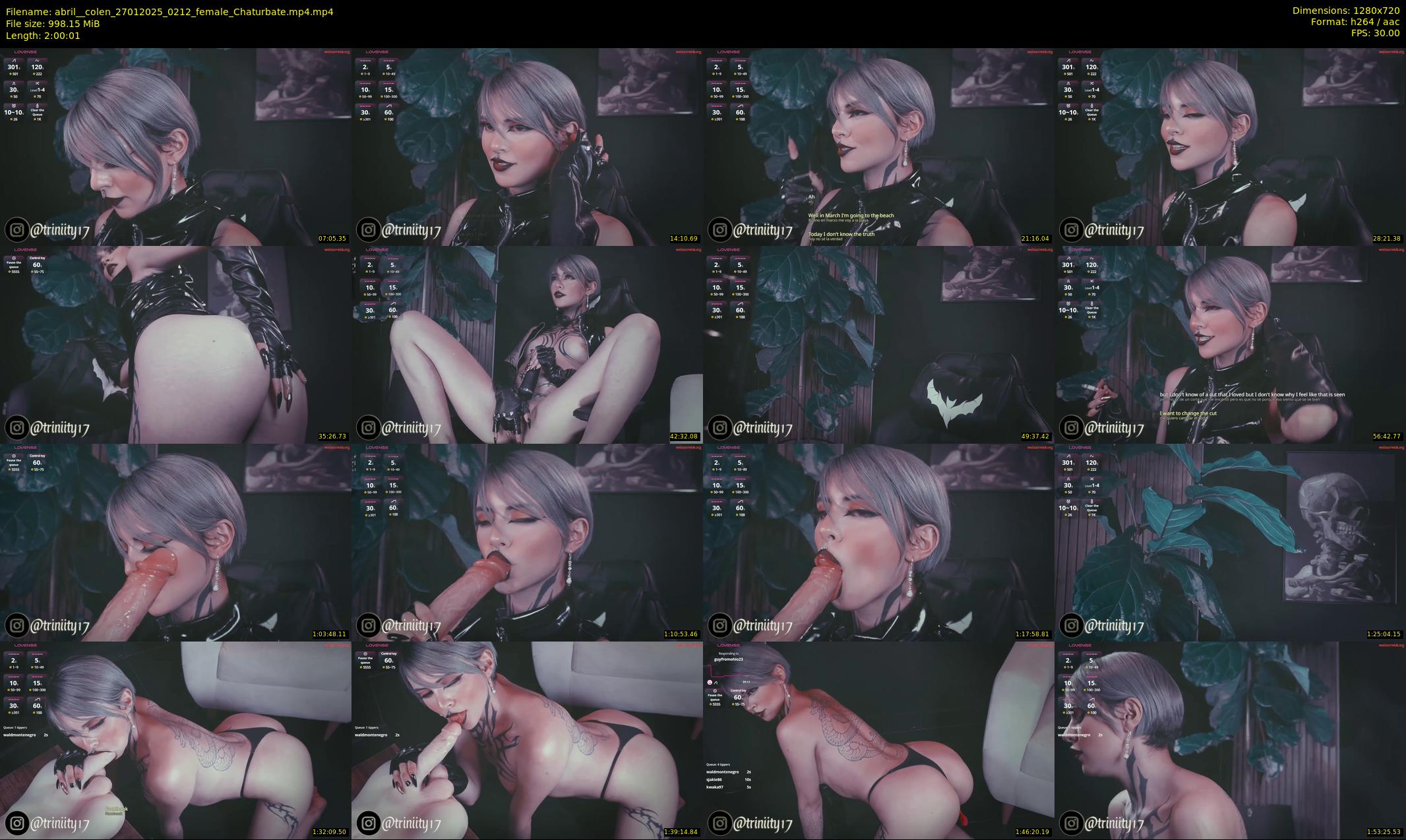 abril__colen — 121 minute Chaturbate female cam show recording, 720p, Jan 27, 2025