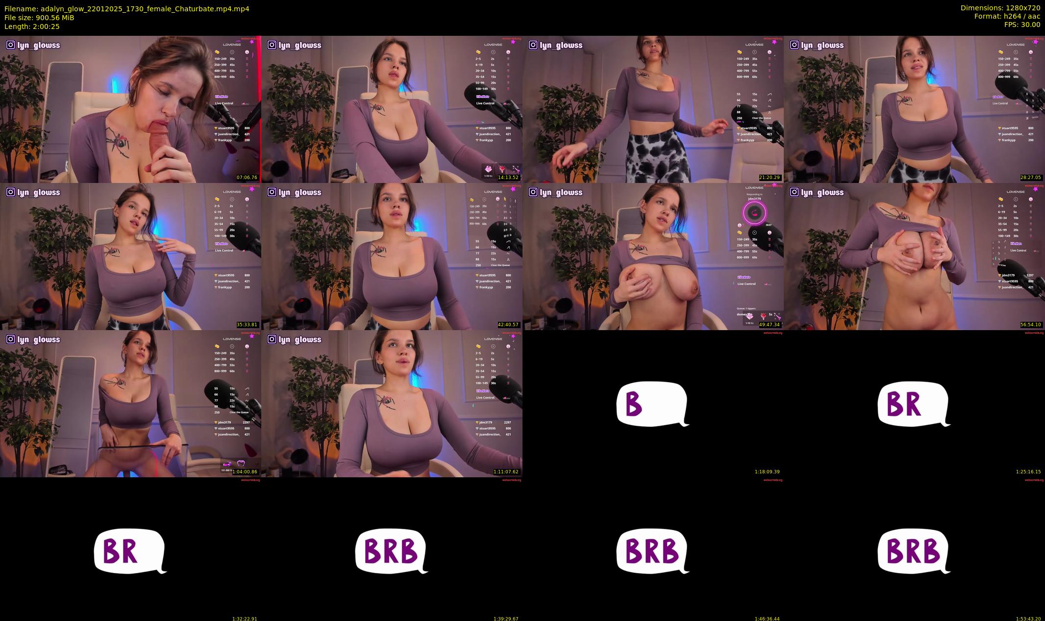 adalyn_glow — 121 minute Chaturbate female cam show recording, 720p, Jan 22, 2025