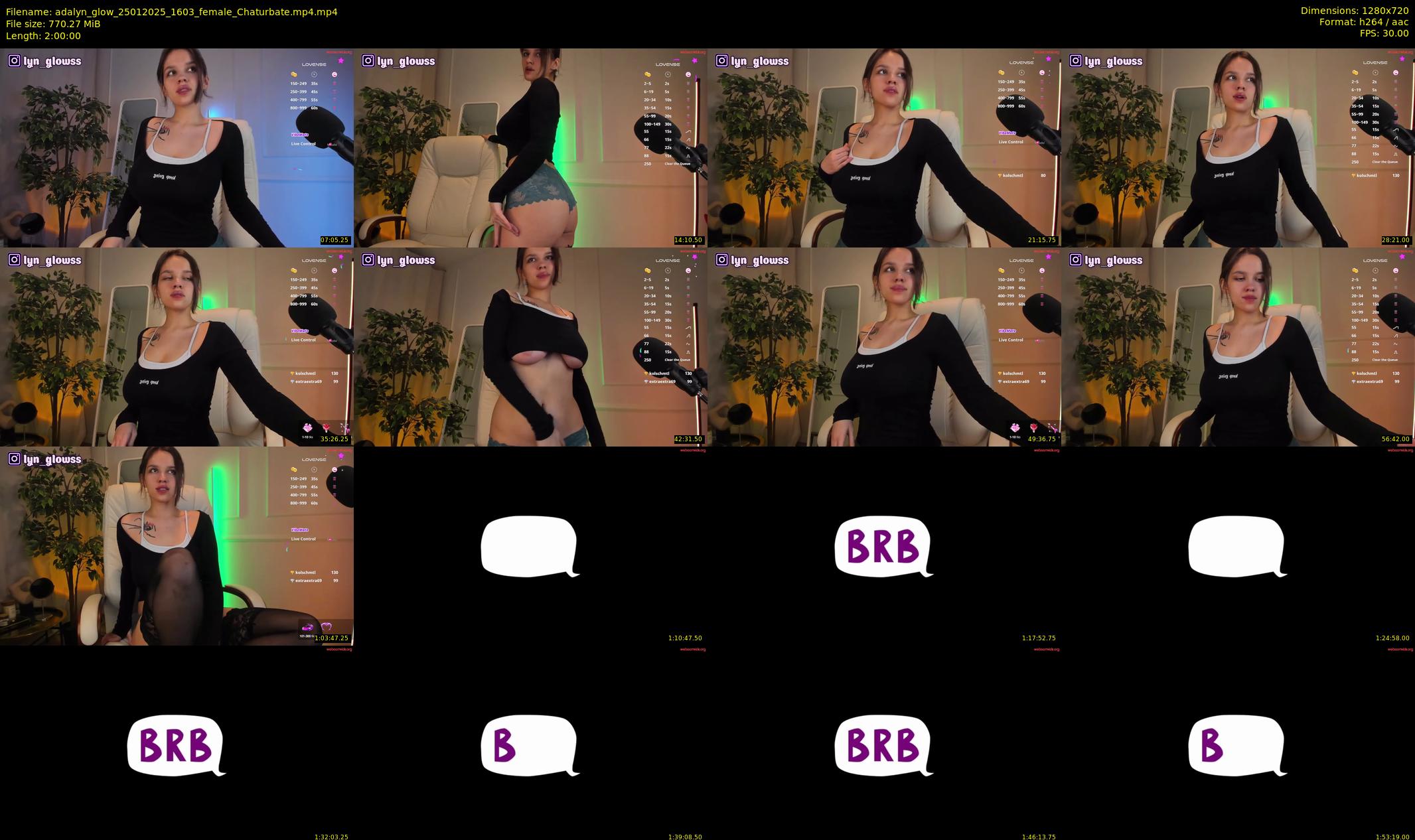 adalyn_glow — 120 minute Chaturbate female cam show recording, 720p, Jan 25, 2025