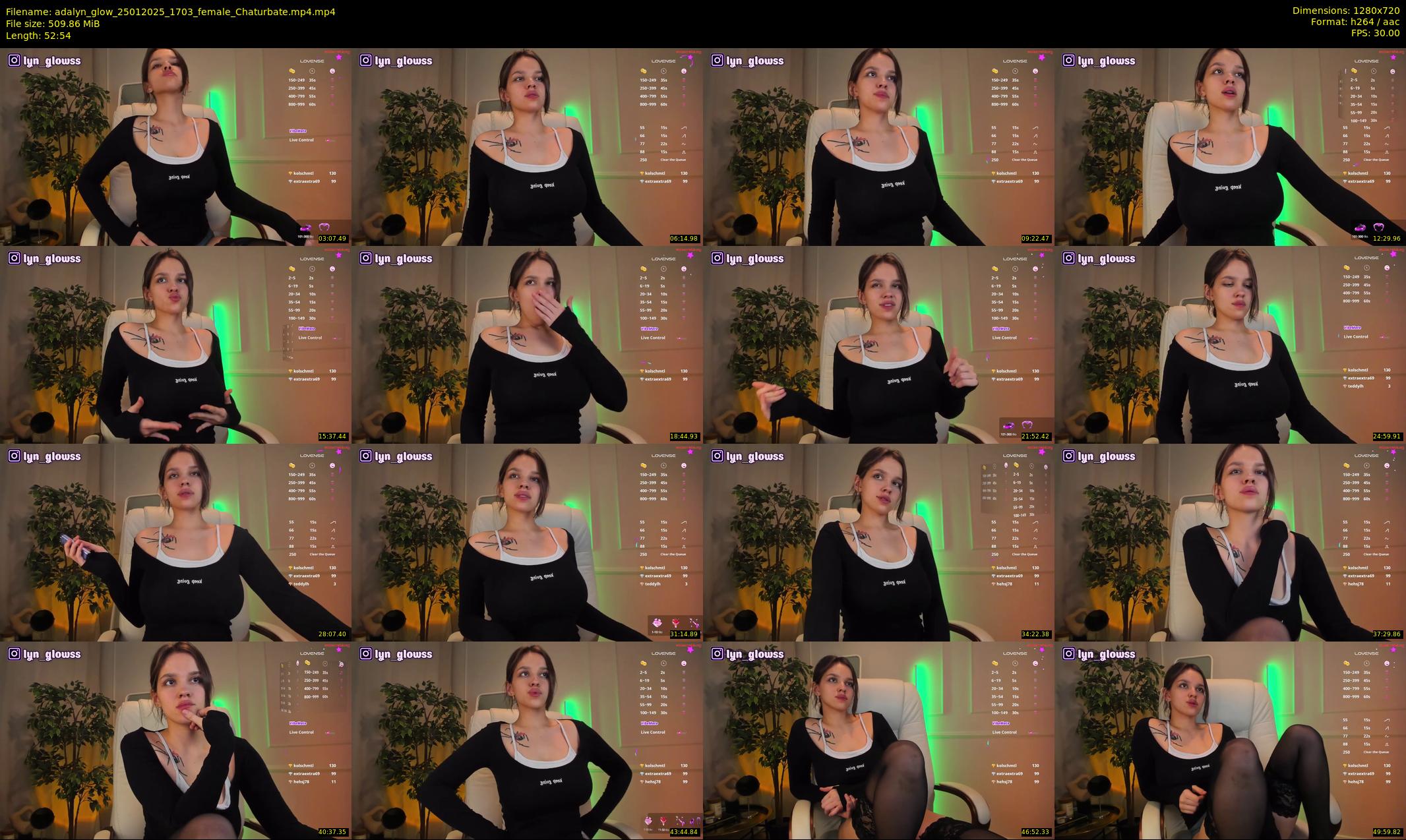 adalyn_glow — 53 minute Chaturbate female cam show recording, 720p, Jan 25, 2025