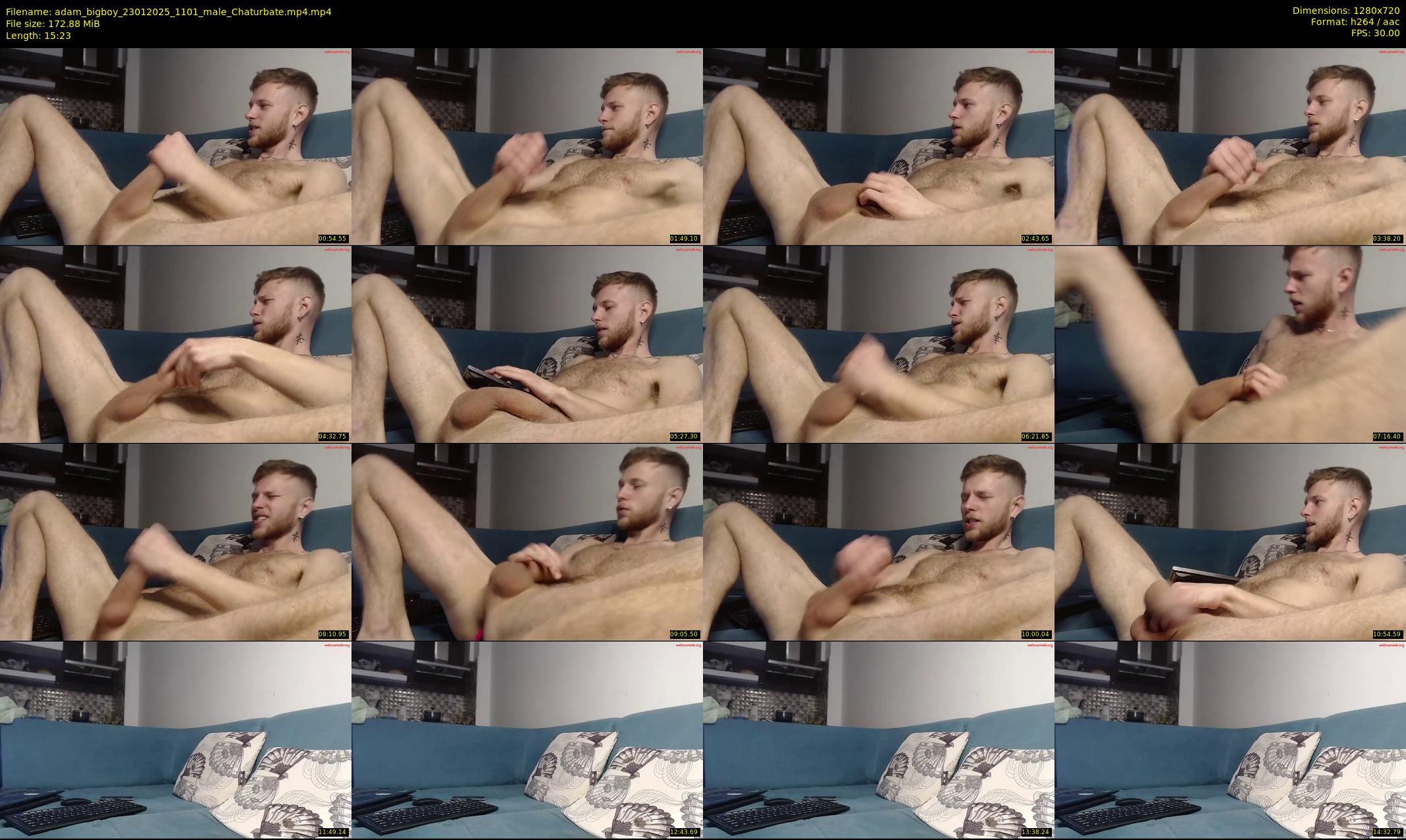 adam_bigboy — 16 minute Chaturbate male cam show recording, 720p, Jan 23, 2025