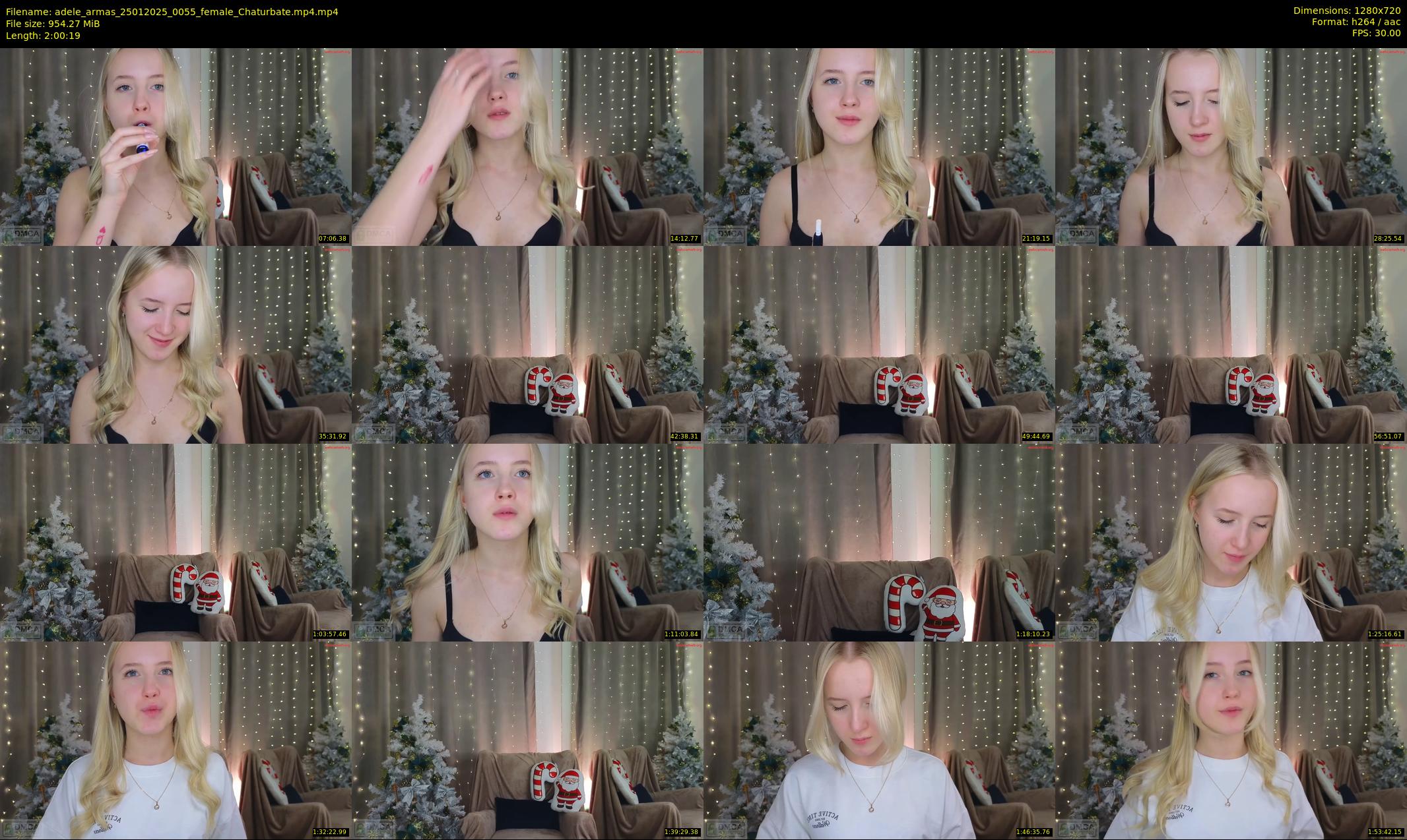 adele_armas — 121 minute Chaturbate female cam show recording, 720p, Jan 25, 2025