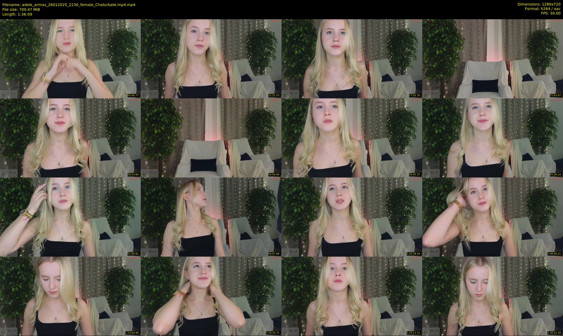 adele_armas — 97 minute Chaturbate female cam show recording, 720p, Jan 26, 2025
