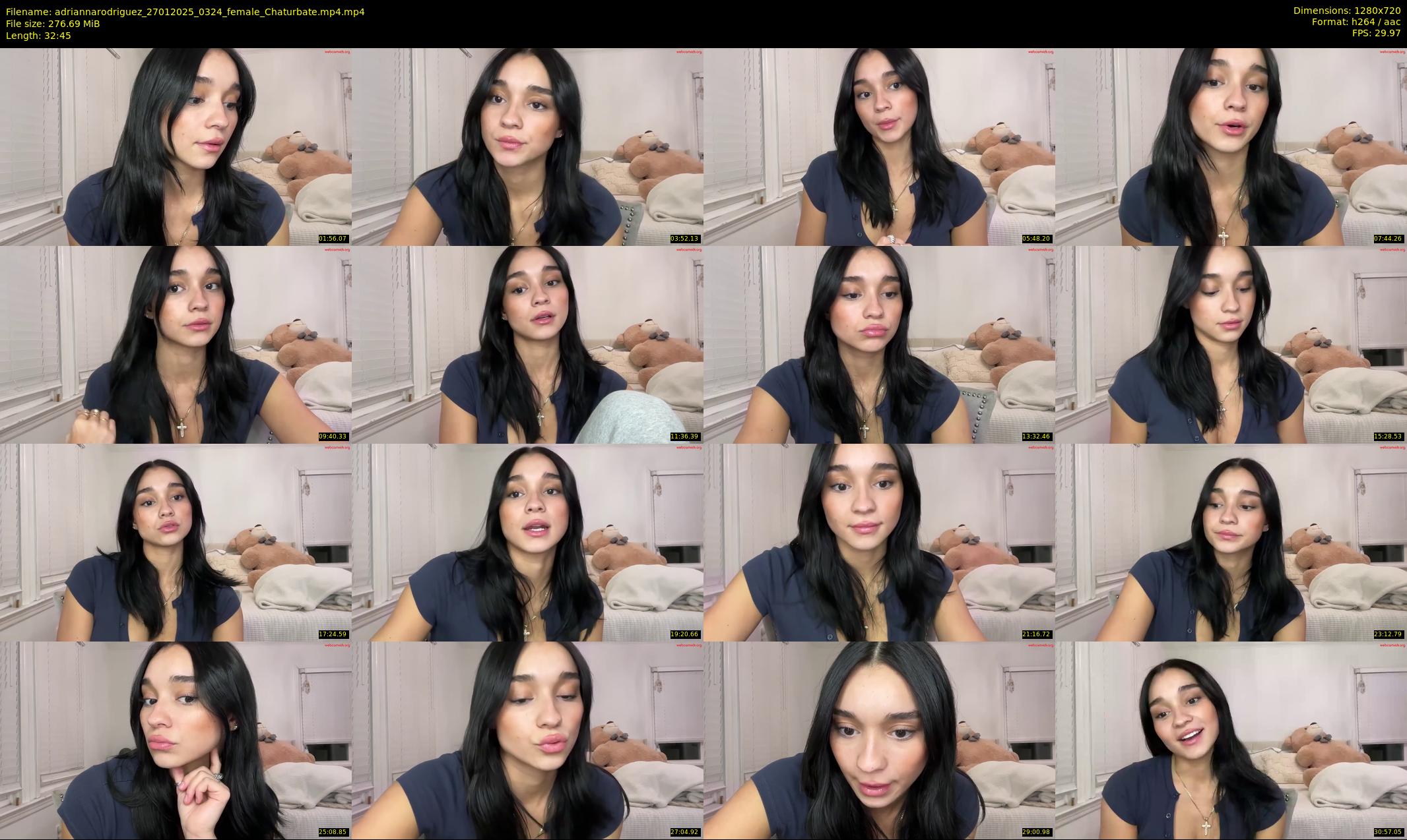 adriannarodriguez — 33 minute Chaturbate female cam show recording, 720p, Jan 27, 2025
