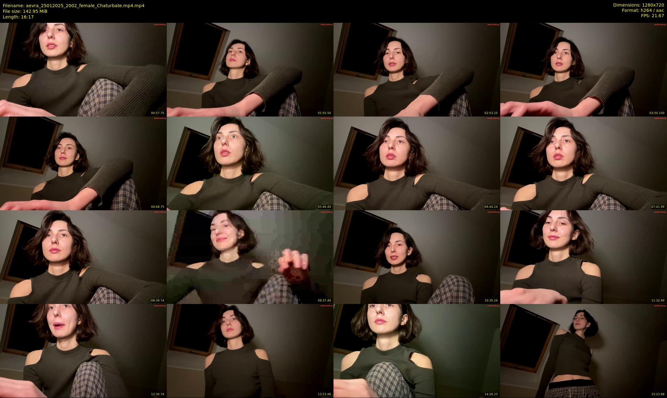 aevra — 17 minute Chaturbate female cam show recording, 720p, Jan 25, 2025