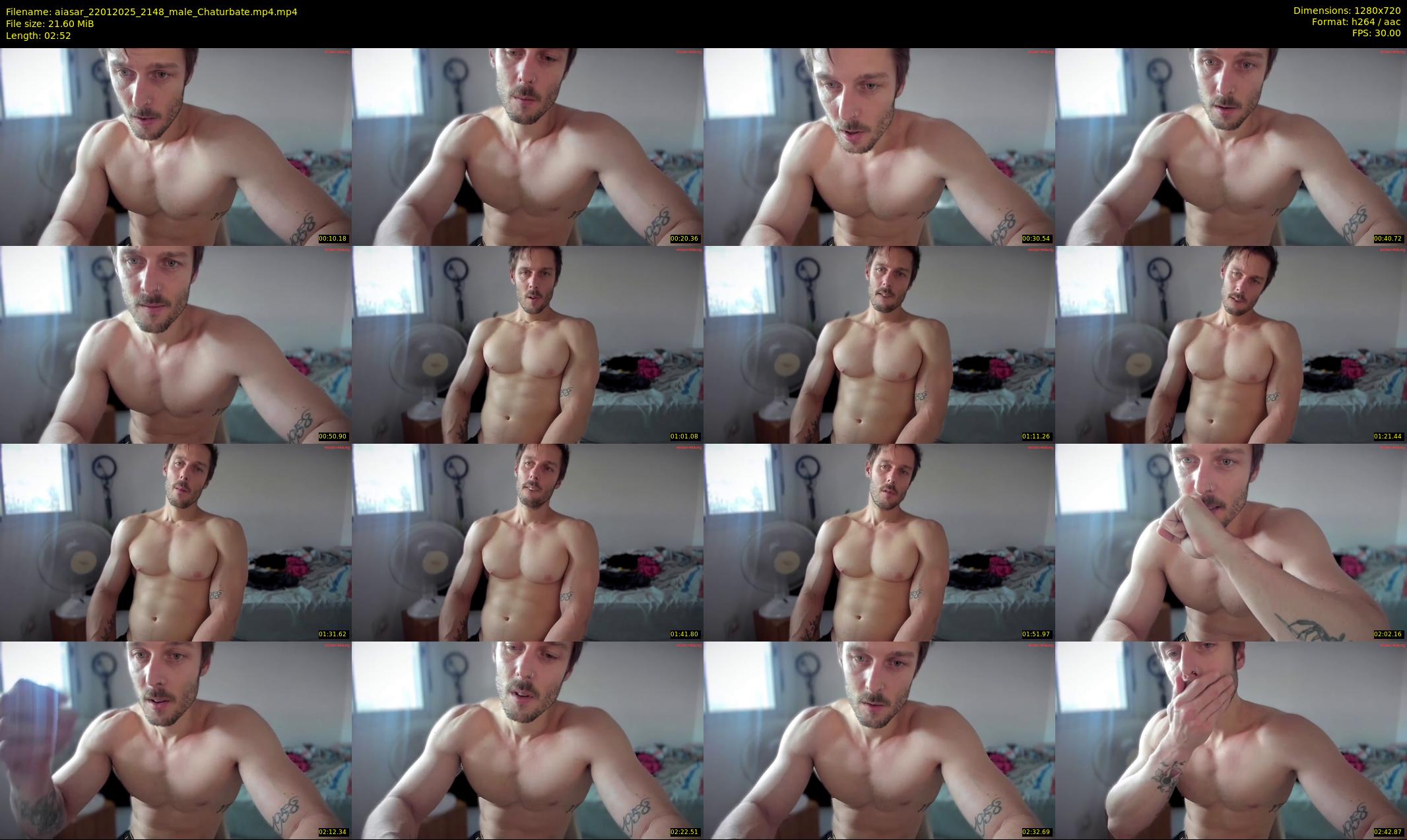 aiasar — 3 minute Chaturbate male cam show recording, 720p, Jan 22, 2025