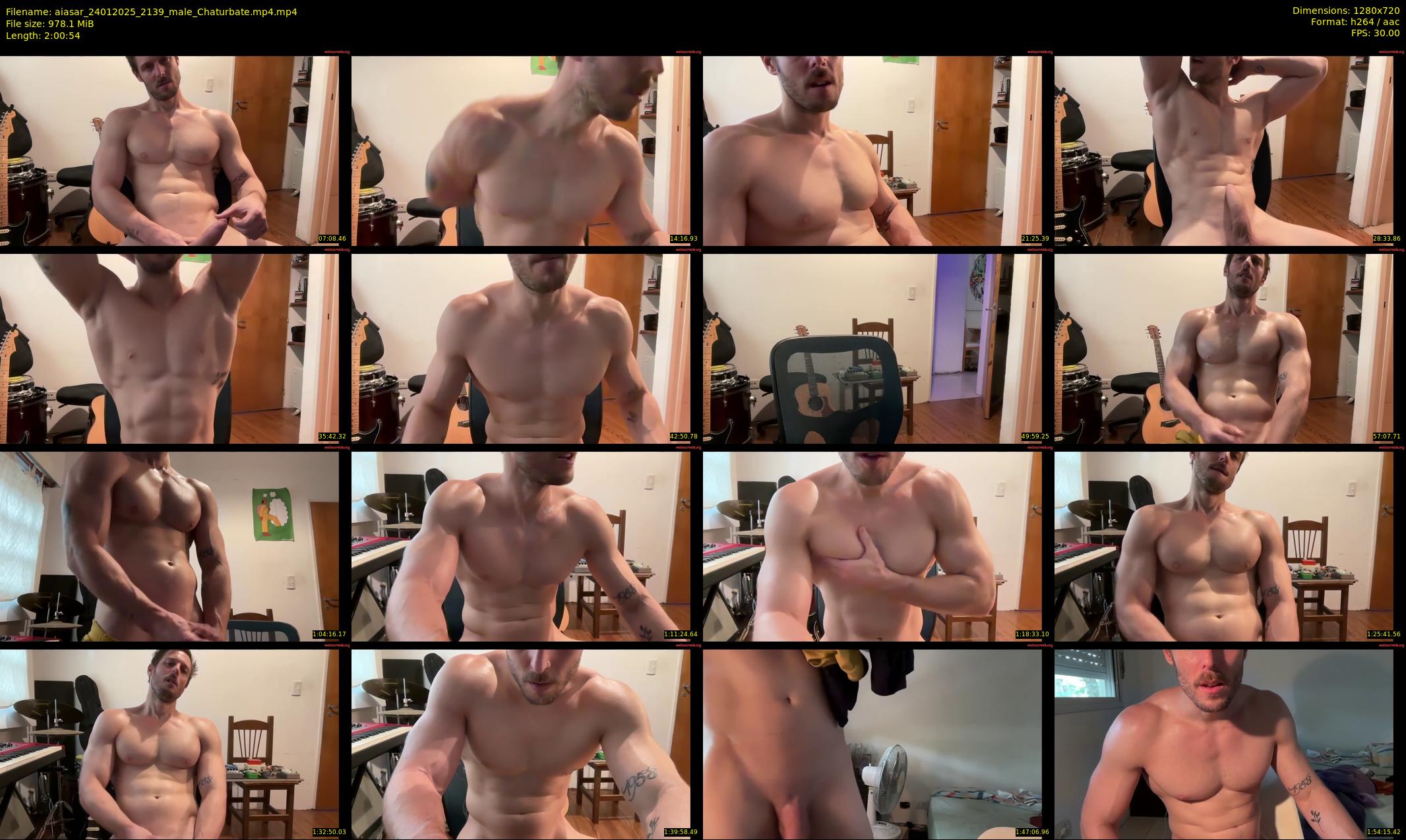 aiasar — 121 minute Chaturbate male cam show recording, 720p, Jan 24, 2025