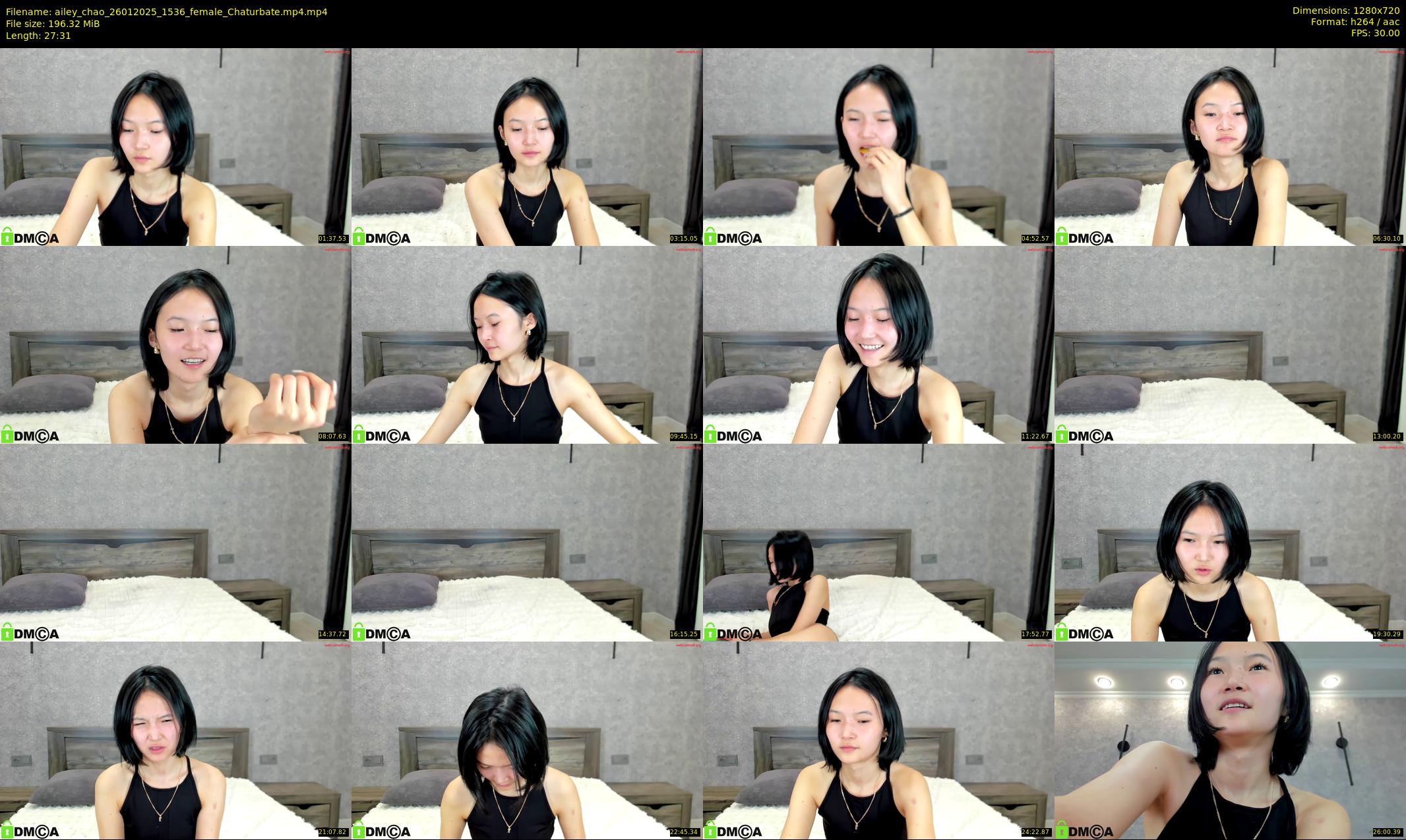 ailey_chao — 28 minute Chaturbate female cam show recording, 720p, Jan 26, 2025