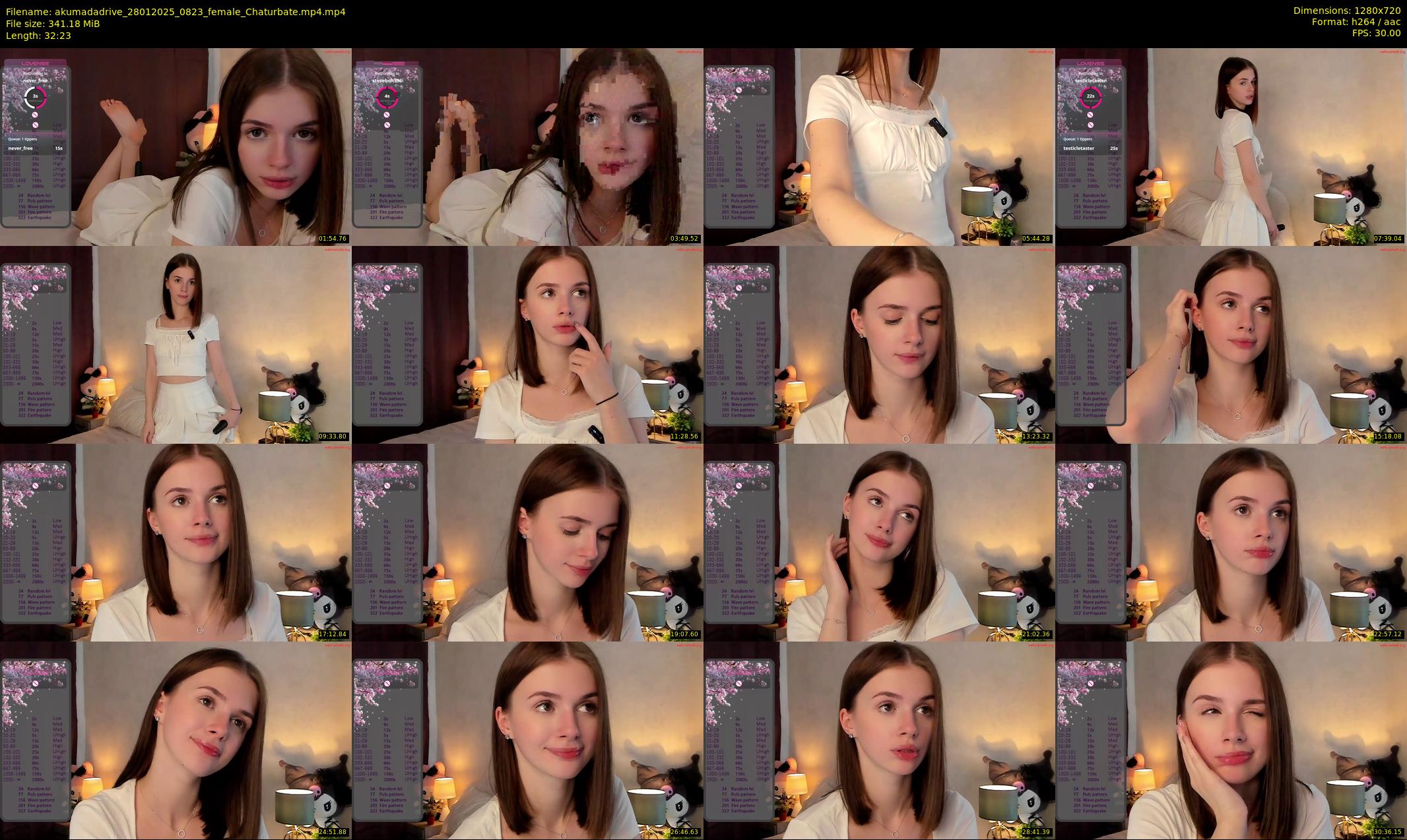 akumadadrive — 33 minute Chaturbate female cam show recording, 720p, Jan 28, 2025