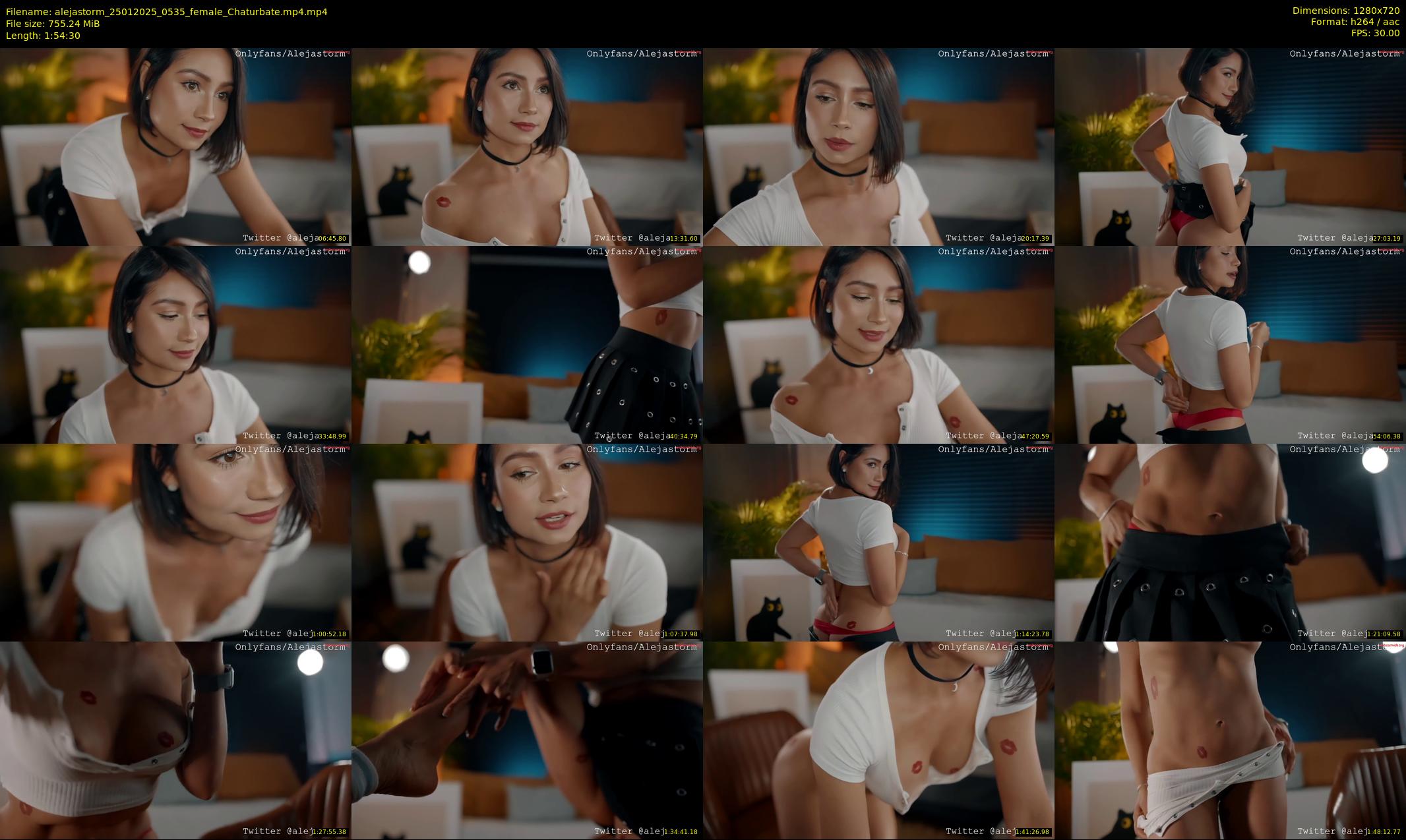 alejastorm — 115 minute Chaturbate female cam show recording, 720p, Jan 25, 2025