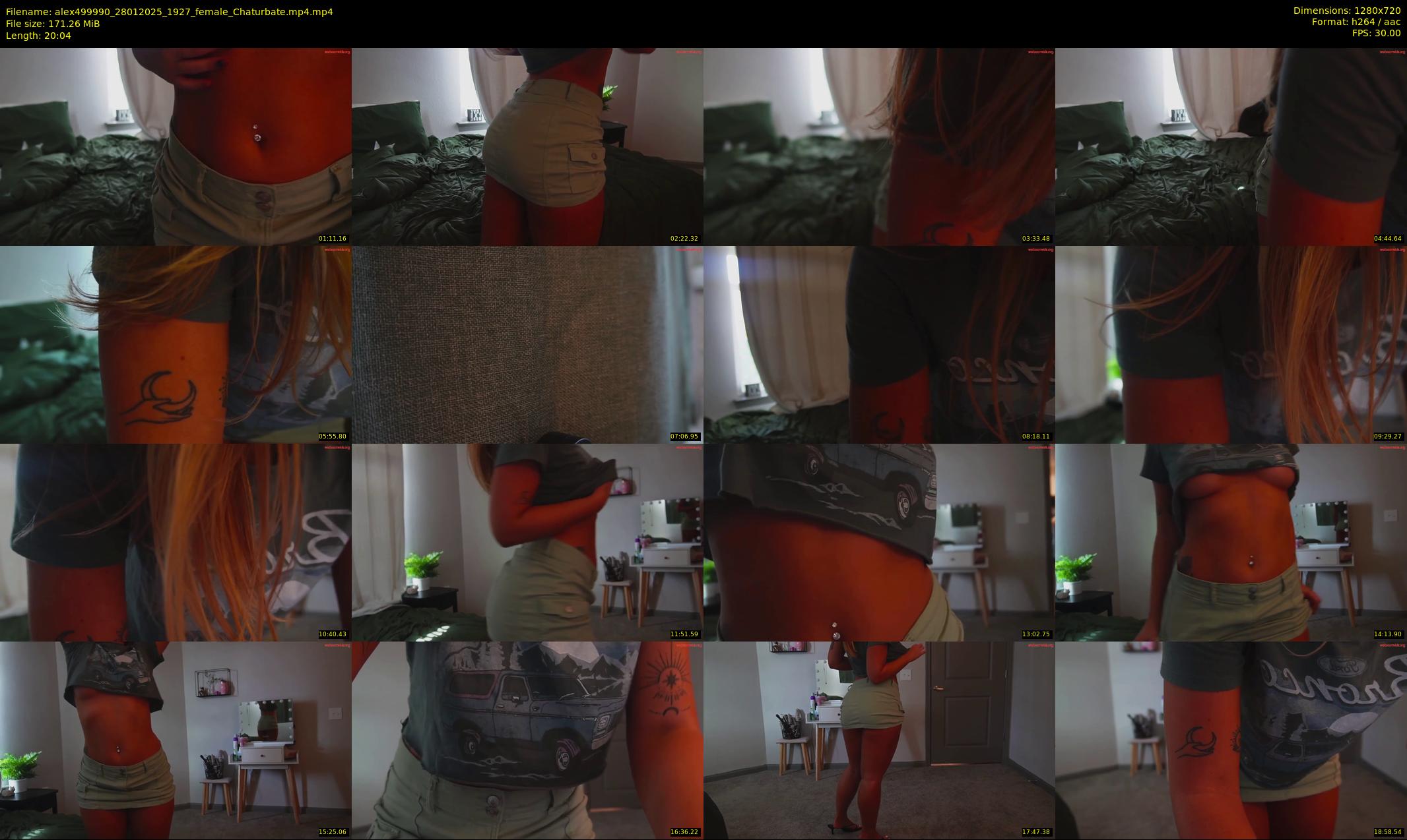 alex499990 — 21 minute Chaturbate female cam show recording, 720p, Jan 28, 2025