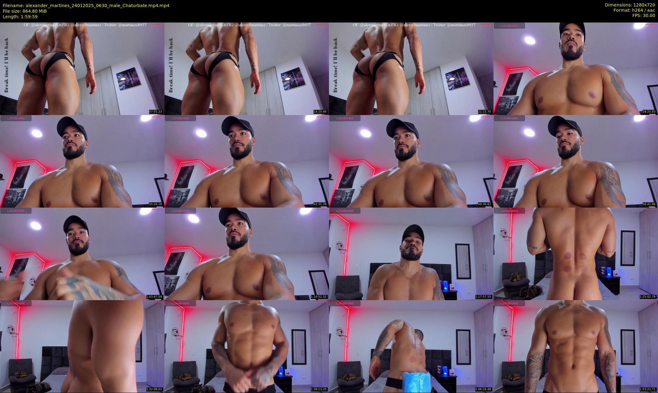 alexander_martines — 120 minute Chaturbate male cam show recording, 720p, Jan 24, 2025