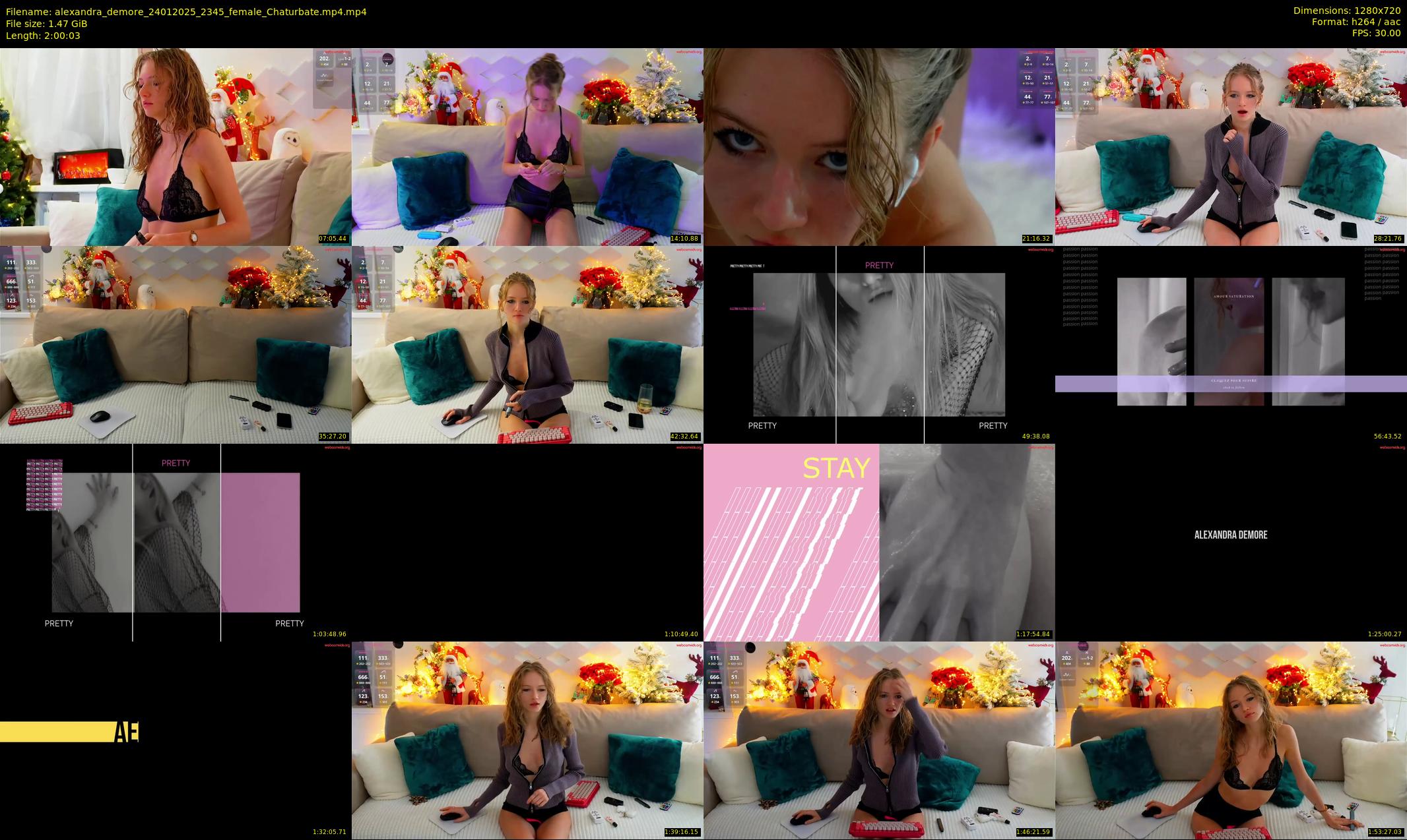 alexandra_demore — 121 minute Chaturbate female cam show recording, 720p, Jan 24, 2025