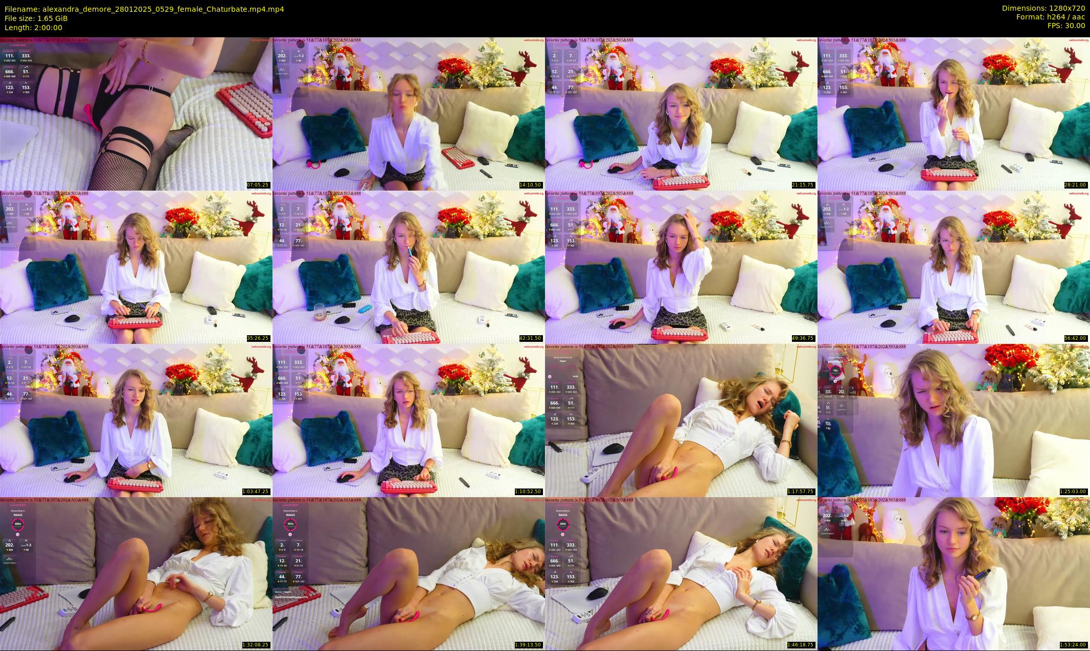 alexandra_demore — 120 minute Chaturbate female cam show recording, 720p, Jan 28, 2025