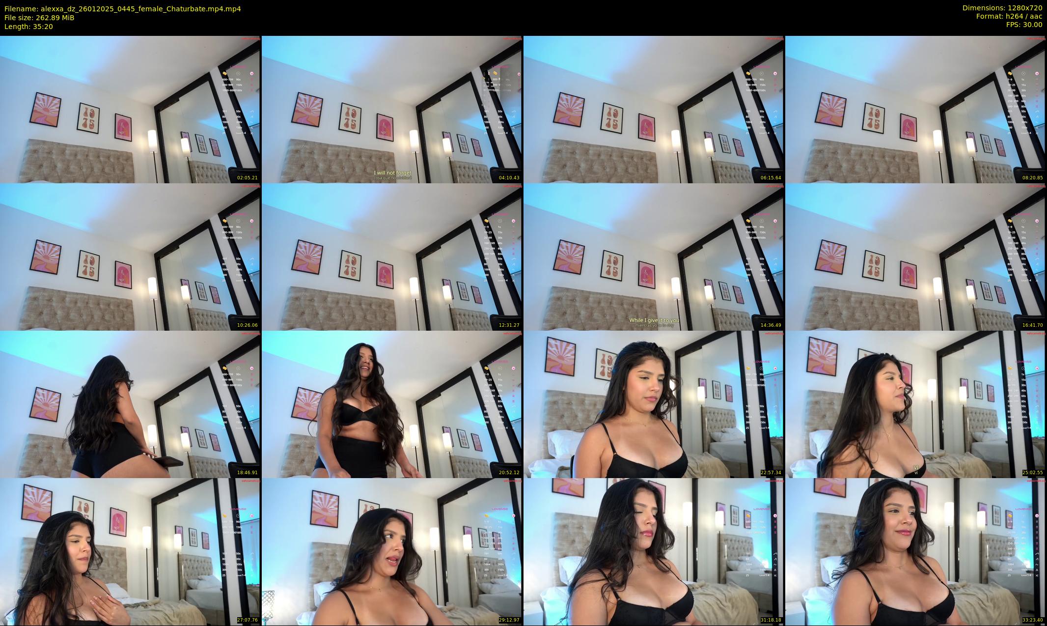 alexxa_dz — 36 minute Chaturbate female cam show recording, 720p, Jan 26, 2025