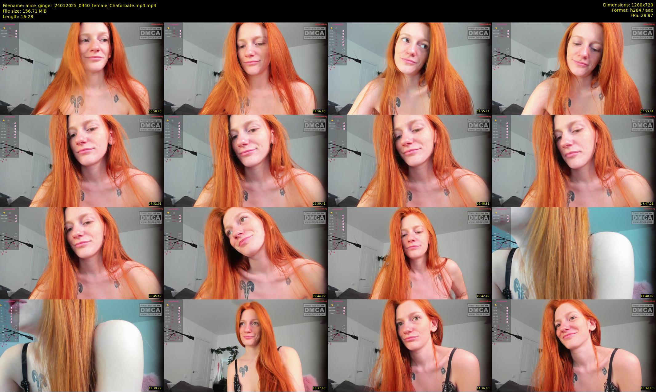 alice_ginger — 17 minute Chaturbate female cam show recording, 720p, Jan 24, 2025