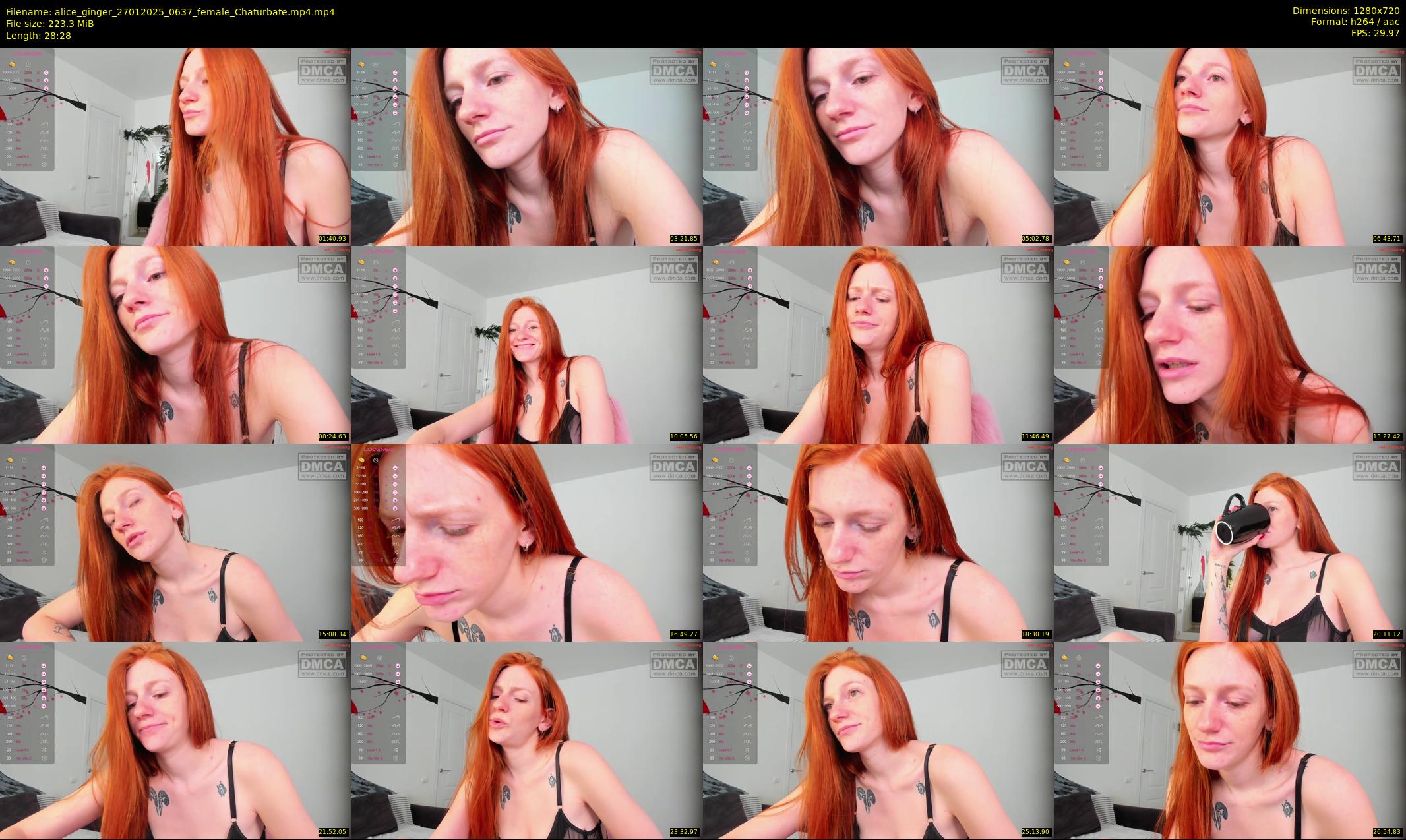 alice_ginger — 29 minute Chaturbate female cam show recording, 720p, Jan 27, 2025