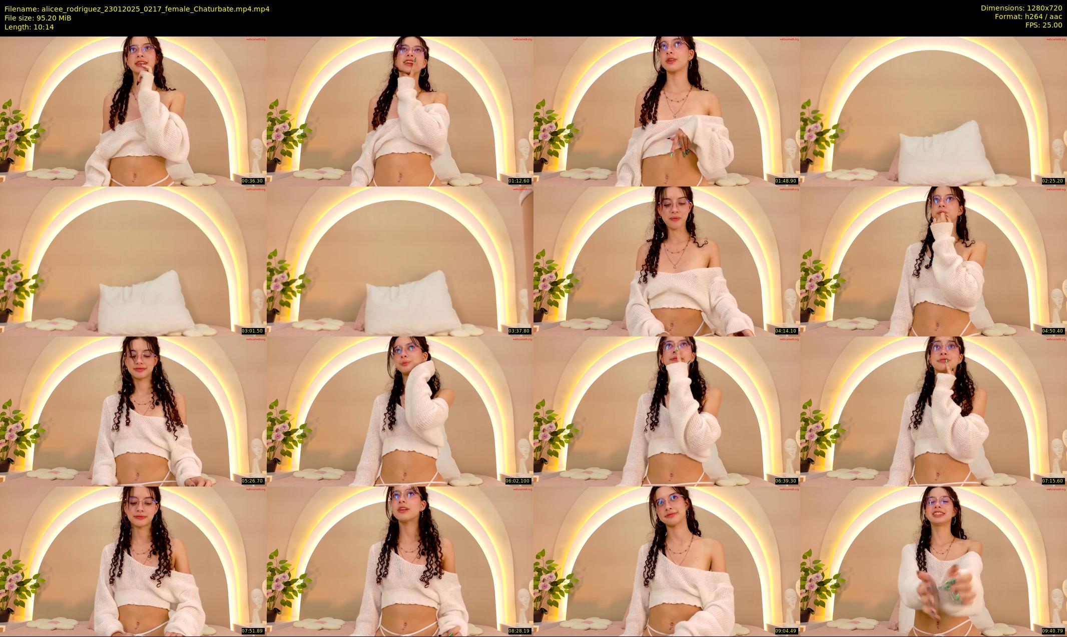 alicee_rodriguez — 11 minute Chaturbate female cam show recording, 720p, Jan 23, 2025