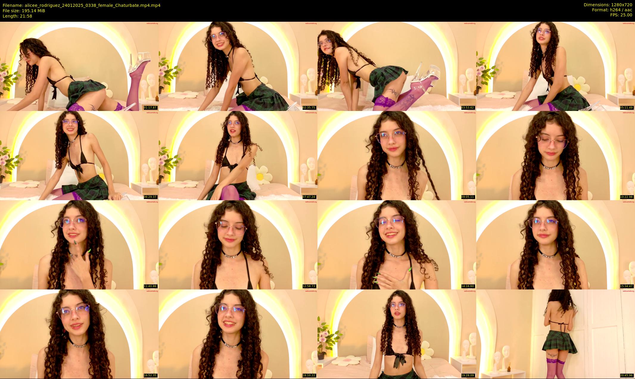 alicee_rodriguez — 22 minute Chaturbate female cam show recording, 720p, Jan 24, 2025
