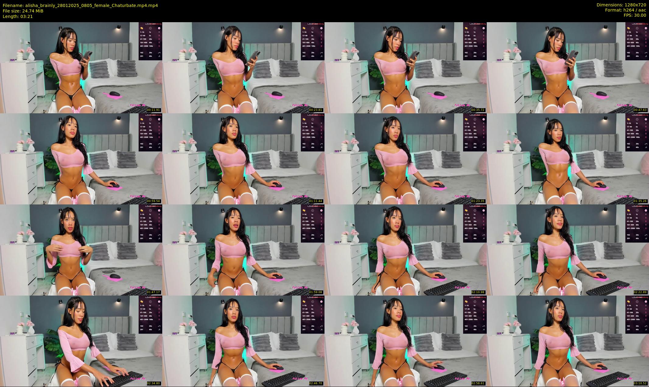 alisha_brainly — 4 minute Chaturbate female cam show recording, 720p, Jan 28, 2025