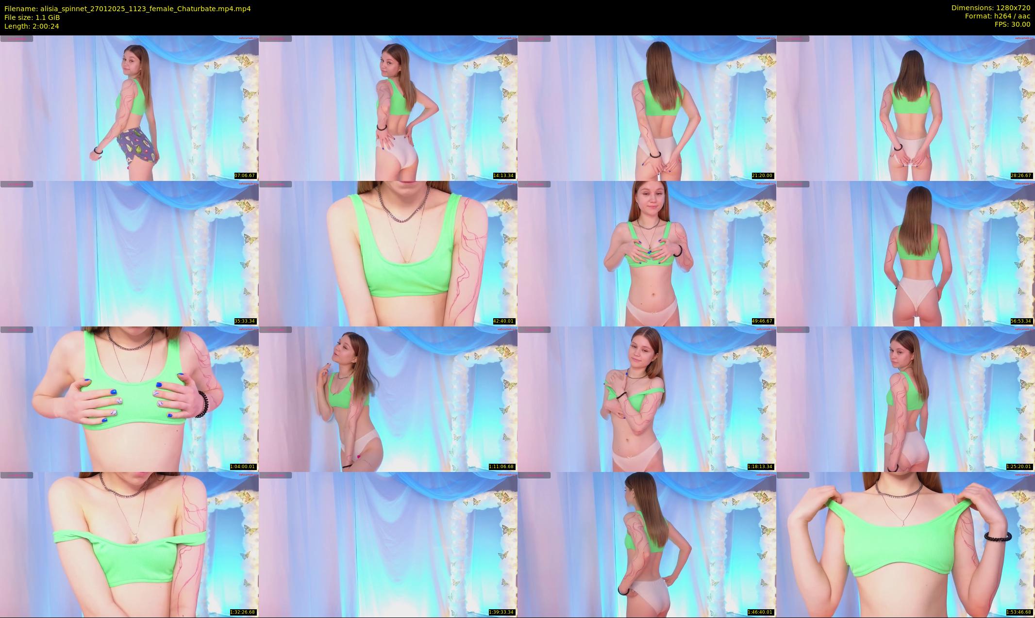 alisia_spinnet — 121 minute Chaturbate female cam show recording, 720p, Jan 27, 2025