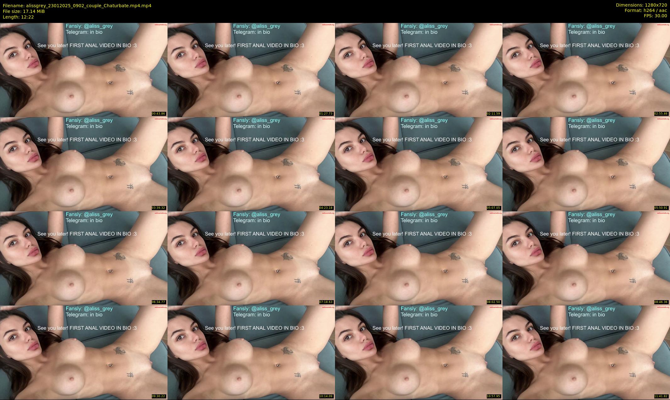 alissgrey — 13 minute Chaturbate couple cam show recording, 720p, Jan 23, 2025