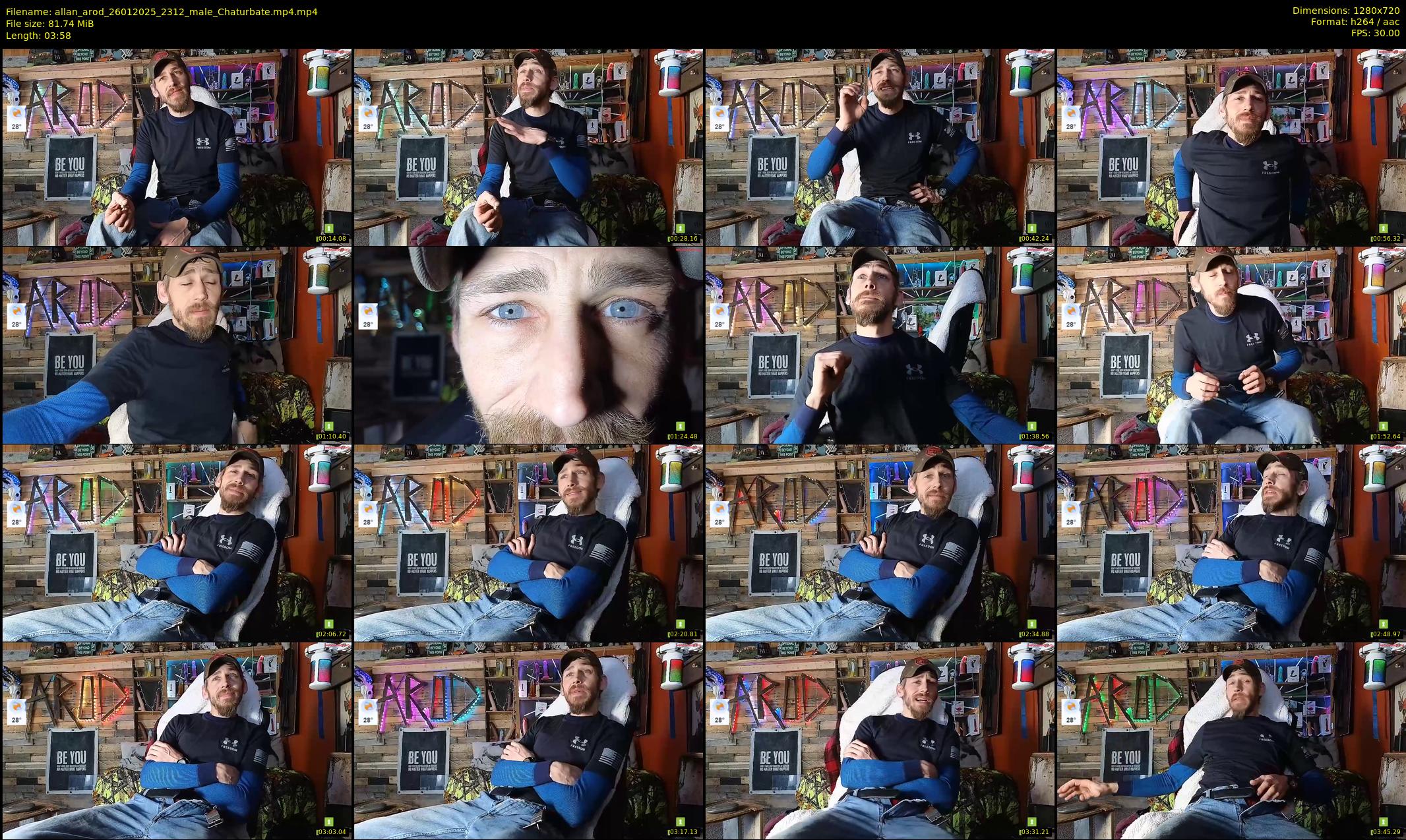 allan_arod — 4 minute Chaturbate male cam show recording, 720p, Jan 26, 2025