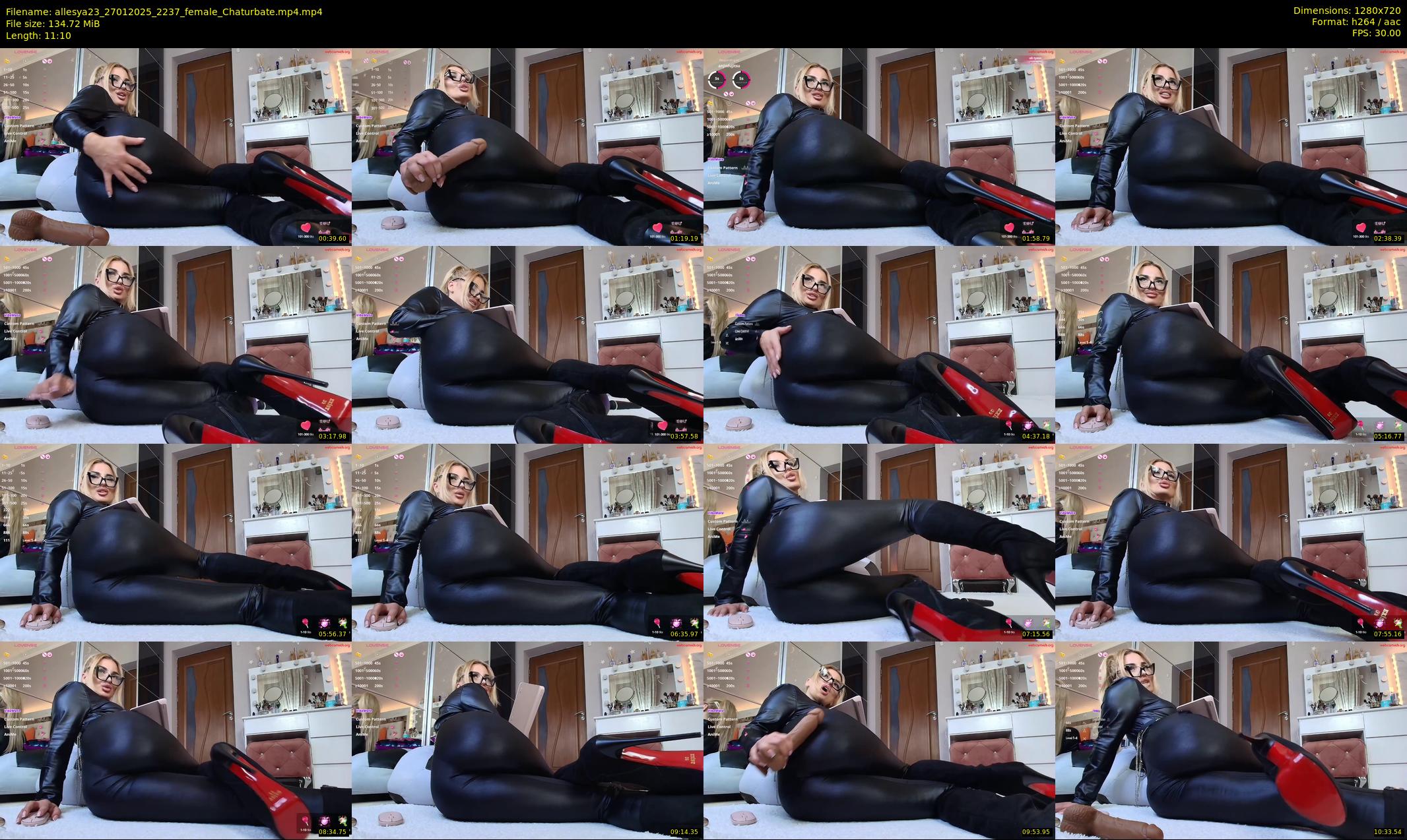 allesya23 — 12 minute Chaturbate female cam show recording, 720p, Jan 27, 2025