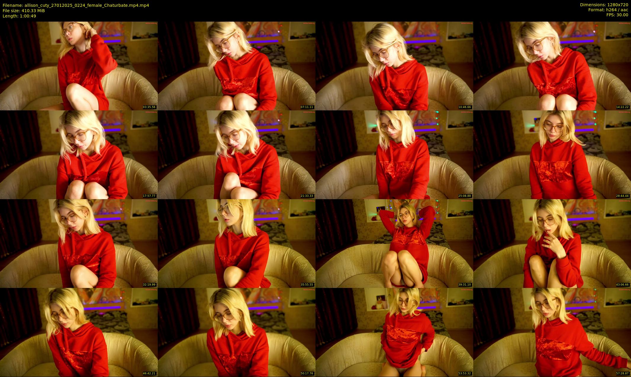 allison_cuty — 61 minute Chaturbate female cam show recording, 720p, Jan 27, 2025